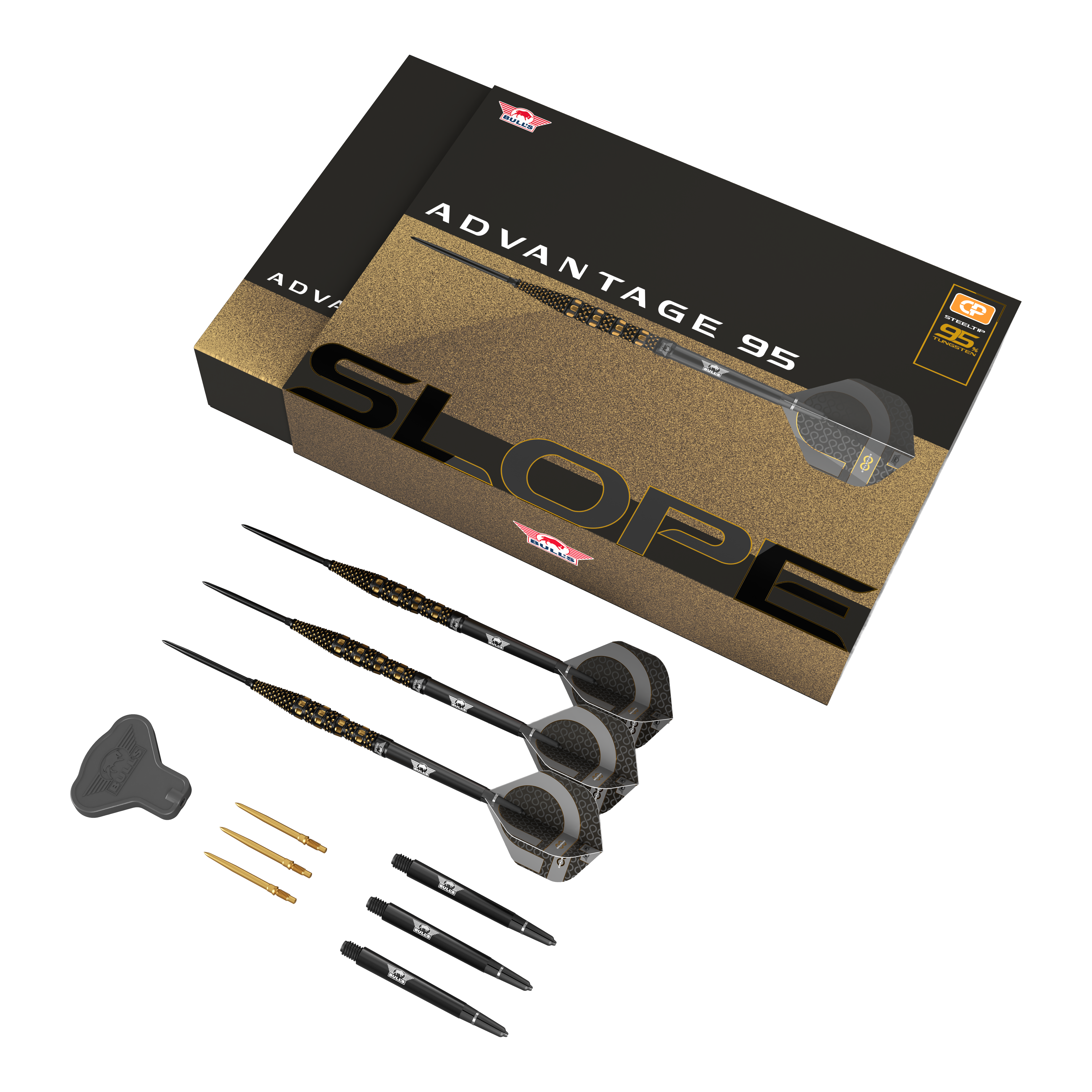 Bulls NL Advantage 95 Slope Convertible Point stalen dartpijlen