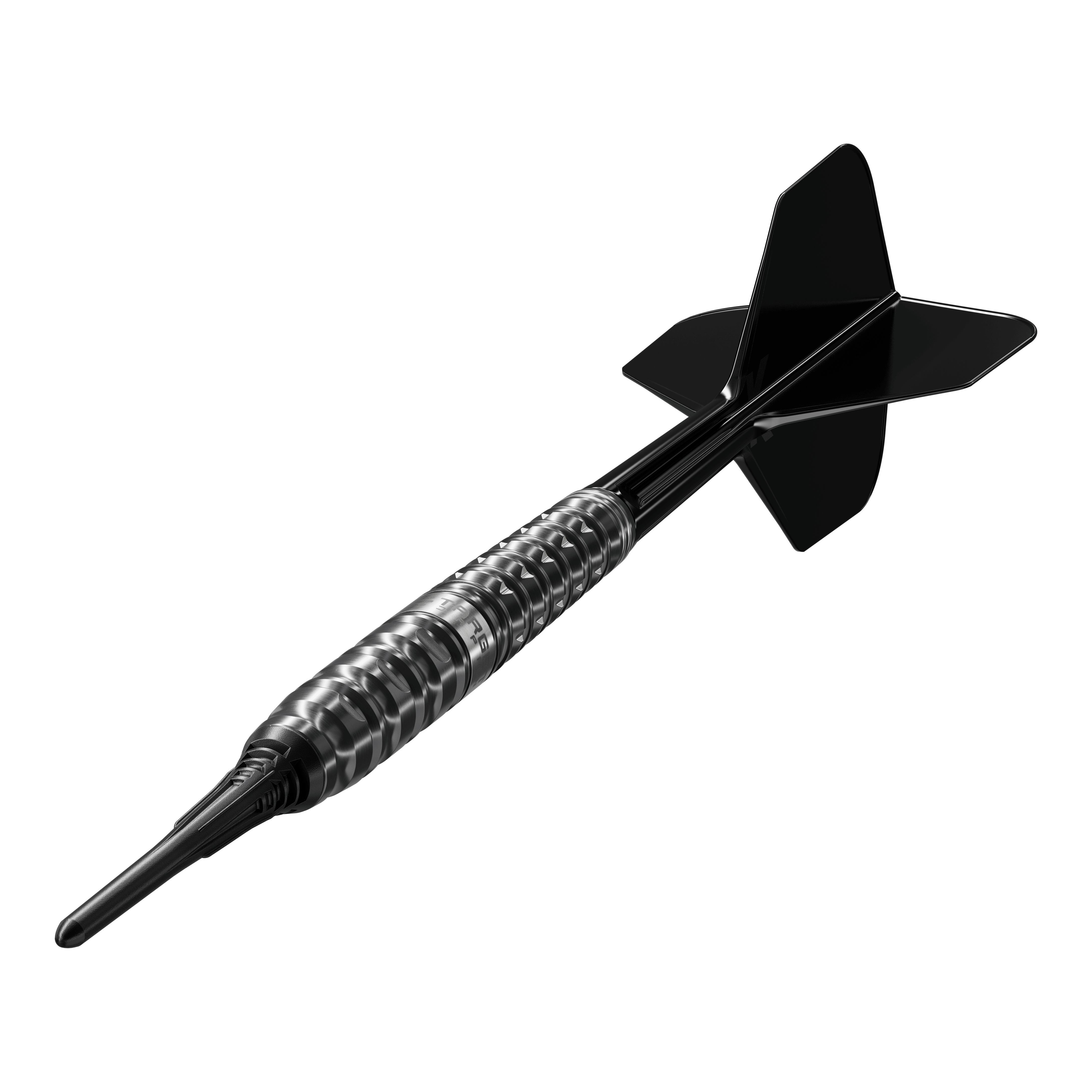 Target Black Marque Eclipse Soft Darts - 21 g Dieses Bild zeigt die Target Black Marque Eclipse Softdarts mit 21g Gewicht. Es handelt sich um ein hochwertiges Dartprodukt für Softdartspieler.