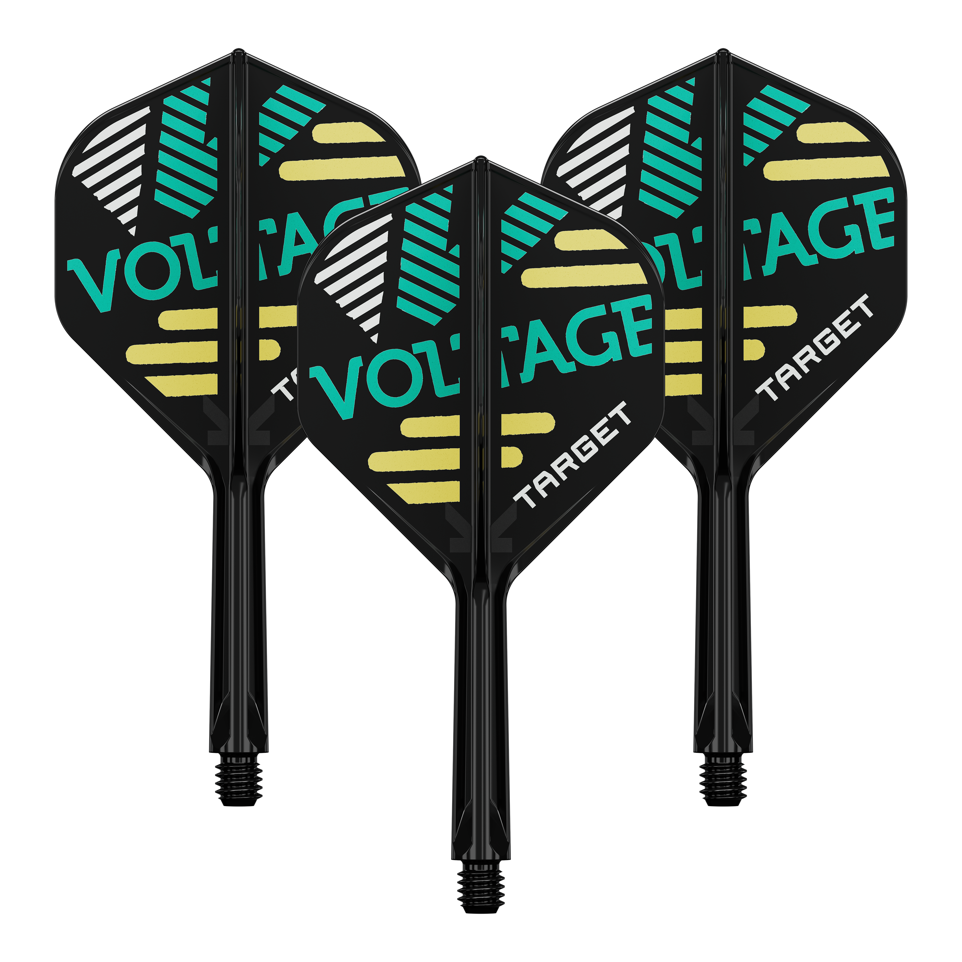 Das Target K-Flex Rob Cross No2 Standard Flight-Shaft-System mit einer Länge von 26 mm ist auf diesem Bild zu sehen. Es eignet sich als Zubehör für Darts.