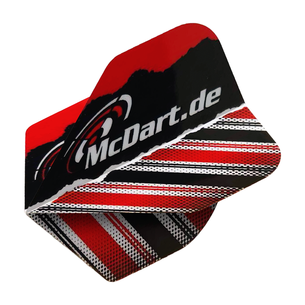 McDart Design V7 Standaard Vluchten Dieses Bild zeigt die McDart Design V7 Standard Flights. Sie werden für den Dartsport verwendet.