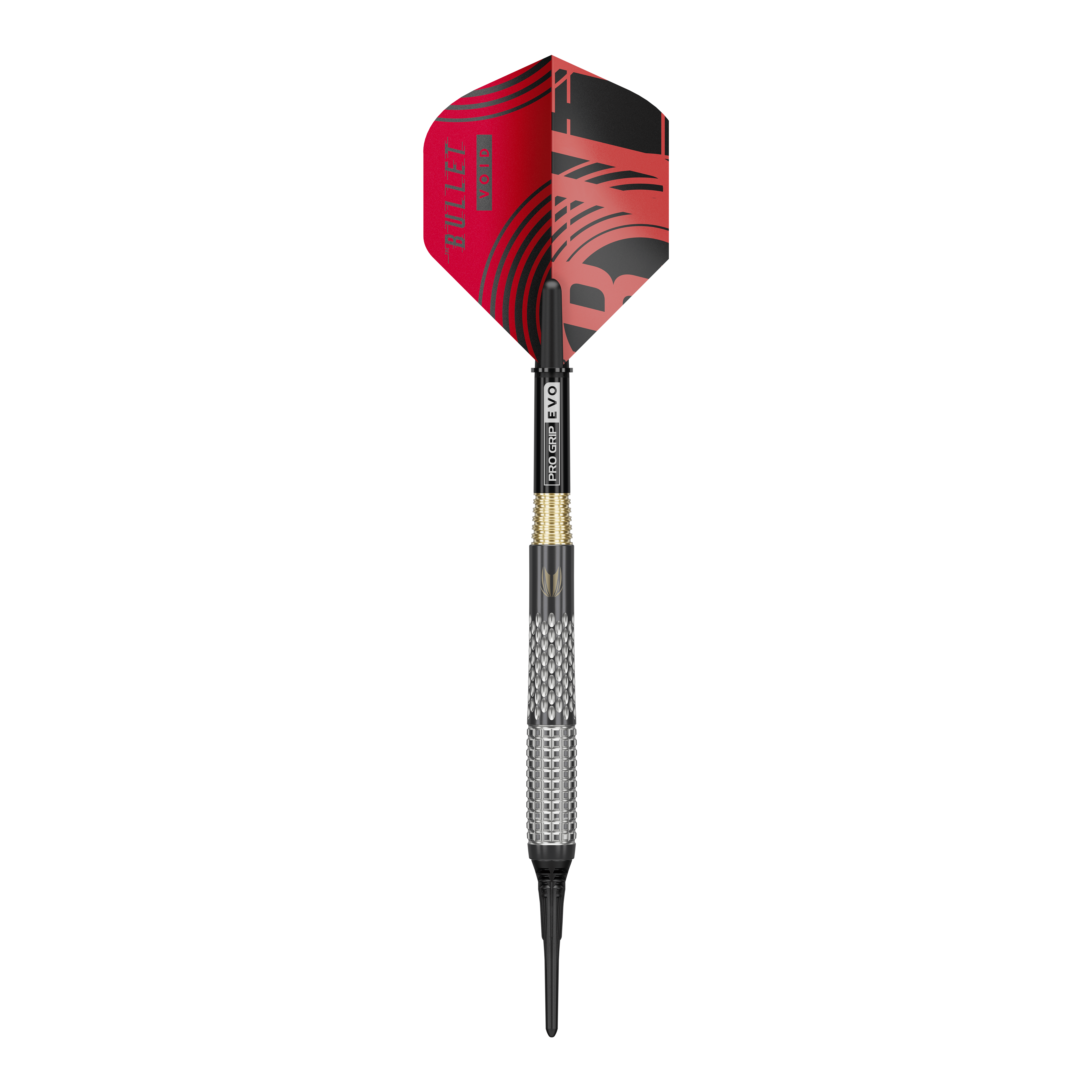 Target Stephen Bunting GEN5 Void Soft Darts - 18g Target Stephen Bunting GEN5 Void Softdarts - 18g Darts werden dargestellt. Das Bild zeigt das Design und die Details dieser Softdarts.
