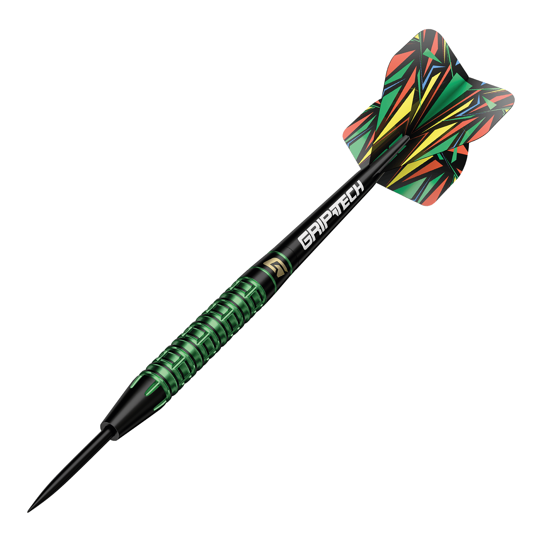 GOAT Athlete groene wolfraamstalen dartpijlen Auf dem Bild sind die GOAT Athlete Green Tungsten Steeldarts zu sehen. Es handelt sich um hochwertige Steeldarts mit grünem Akzent.