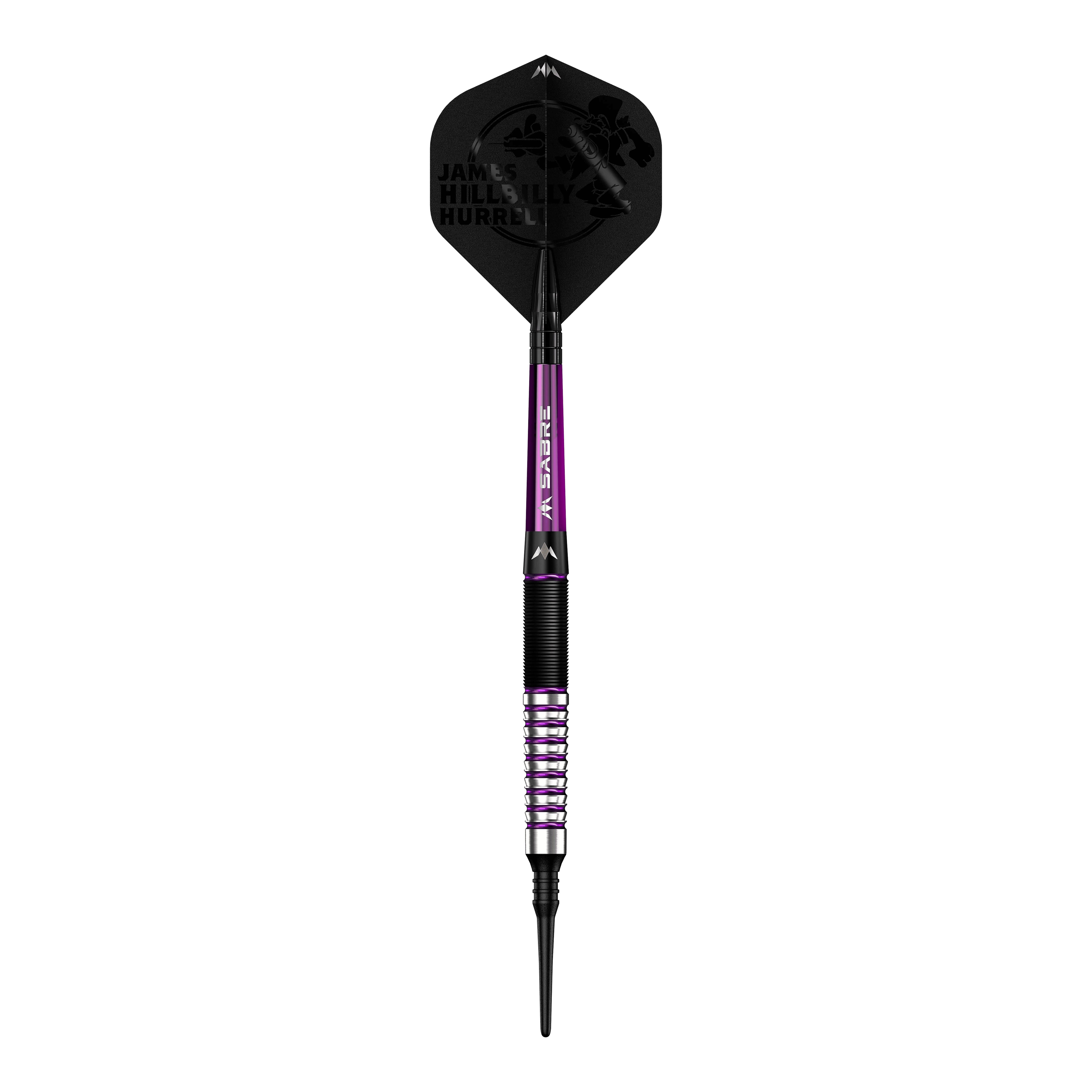 Missie James Hurrell Hillbilly Zwart Paars Softdarts - 18g