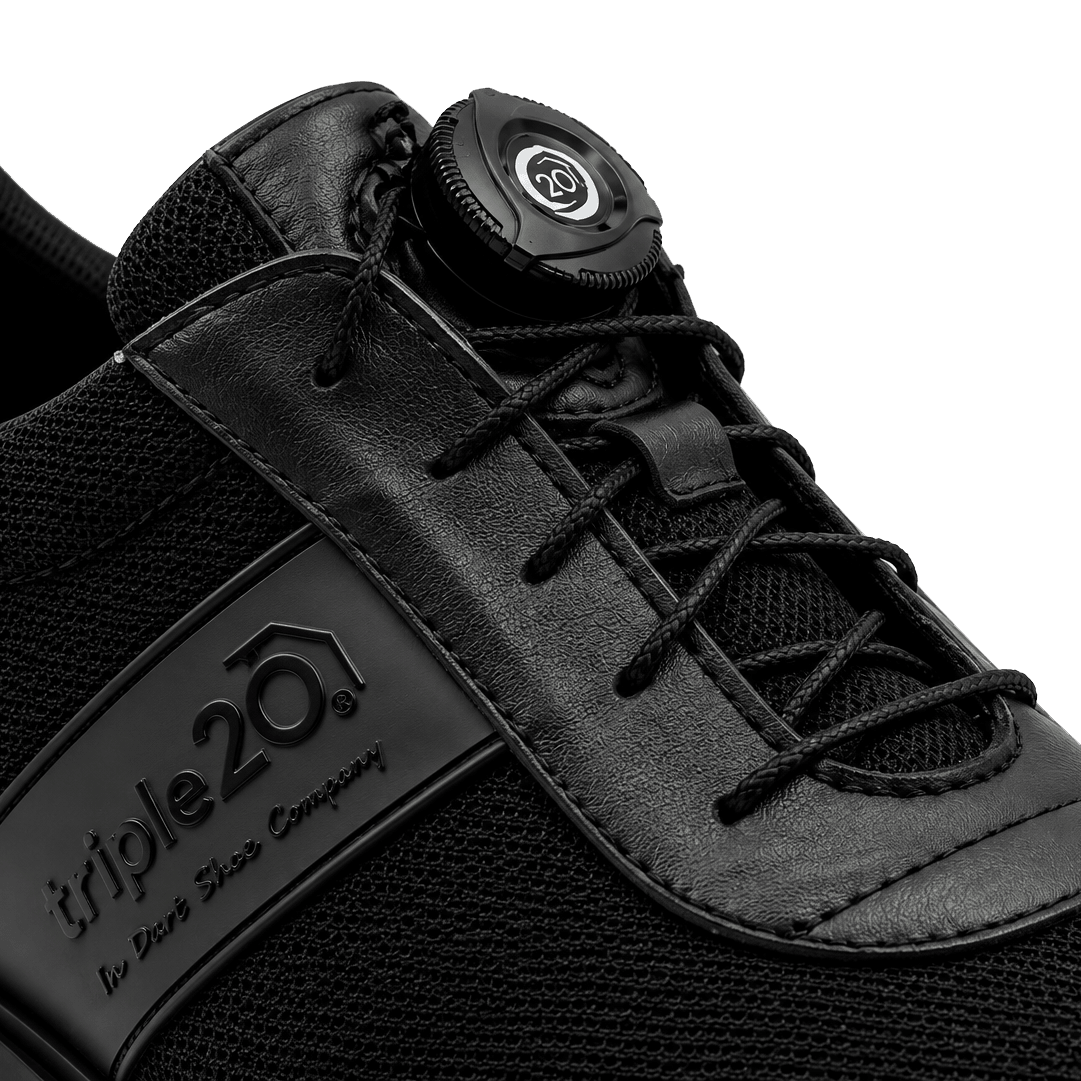 Triple20 Dart schoenen van textiel met draaisluiting - zwart