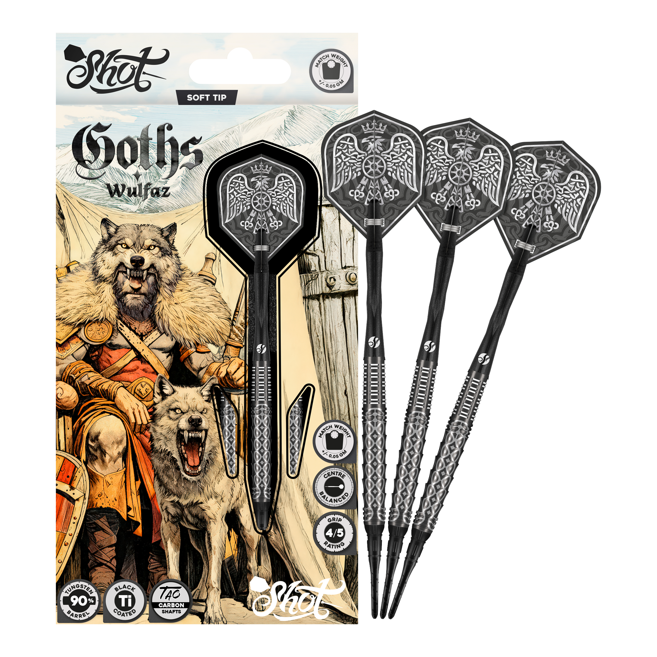 Shot Goths Wulfaz softdarts - 20g