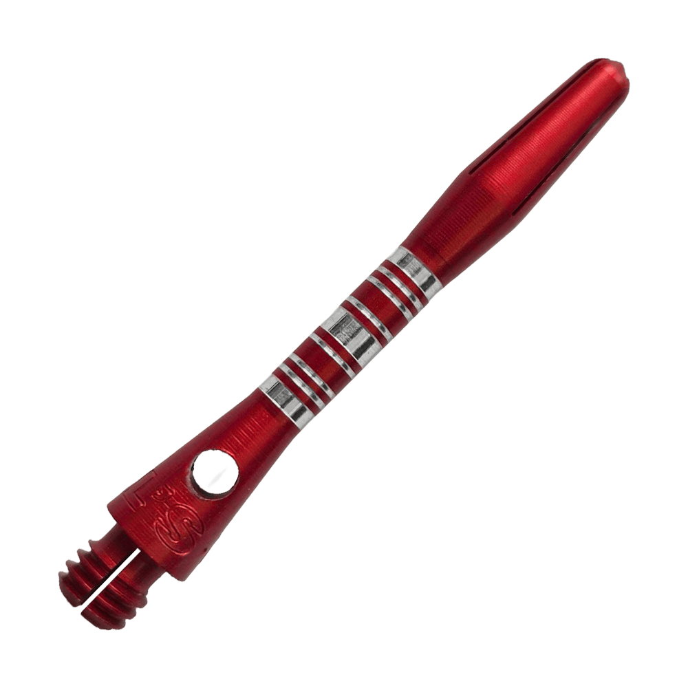 Bulls NL Supra aluminium shafts - rood - 34 mm Abgebildet sind die Bulls NL Supra Aluminium Shafts in Rot, 34 mm. Sie eignen sich hervorragend als Ersatzteile für Dartpfeile.