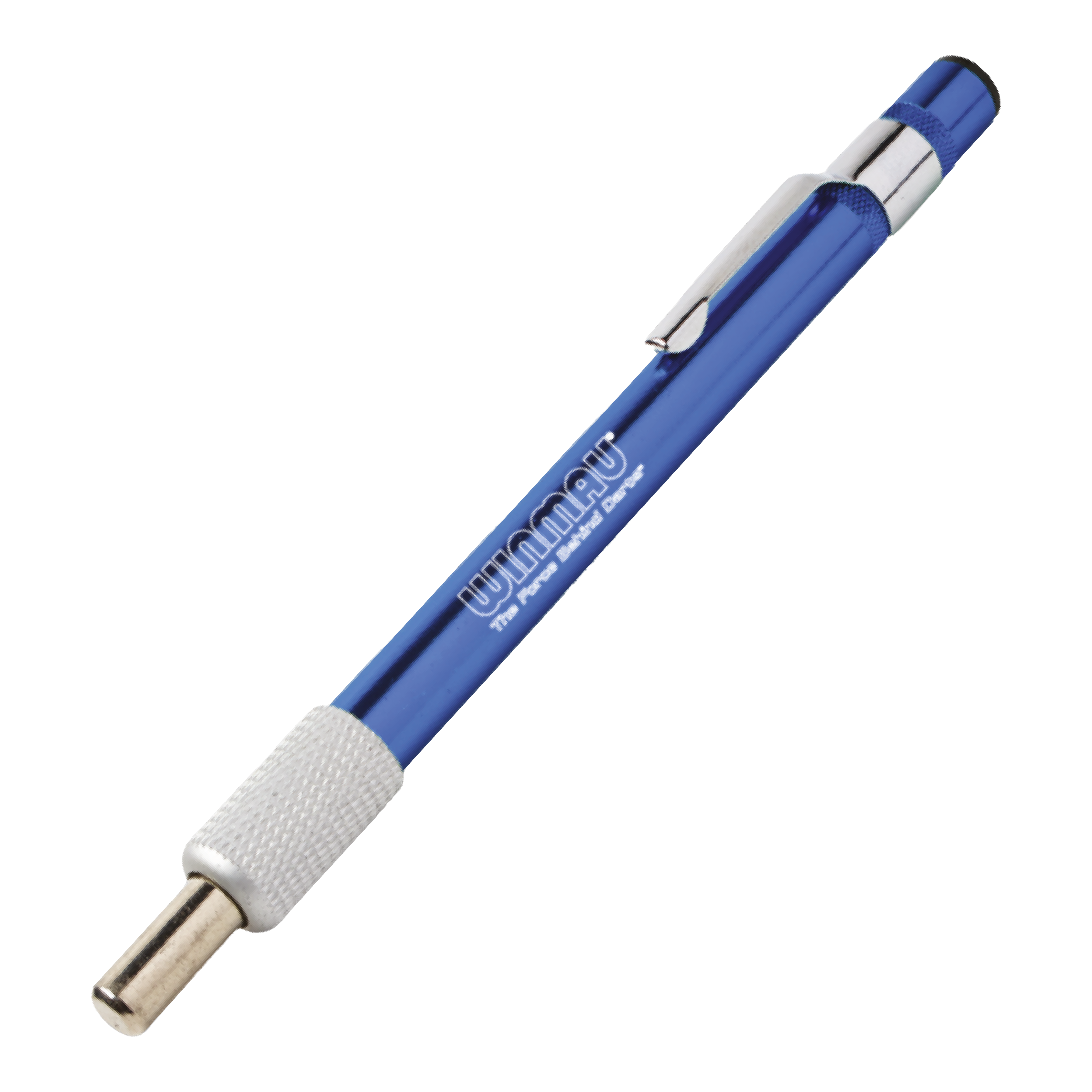 Winmau diamantslijpsteen Ein blauer Schleifstein für Dartspitzen ist abgebildet. Das Produkt dient dazu, die Spitzen von Darts zu schärfen.