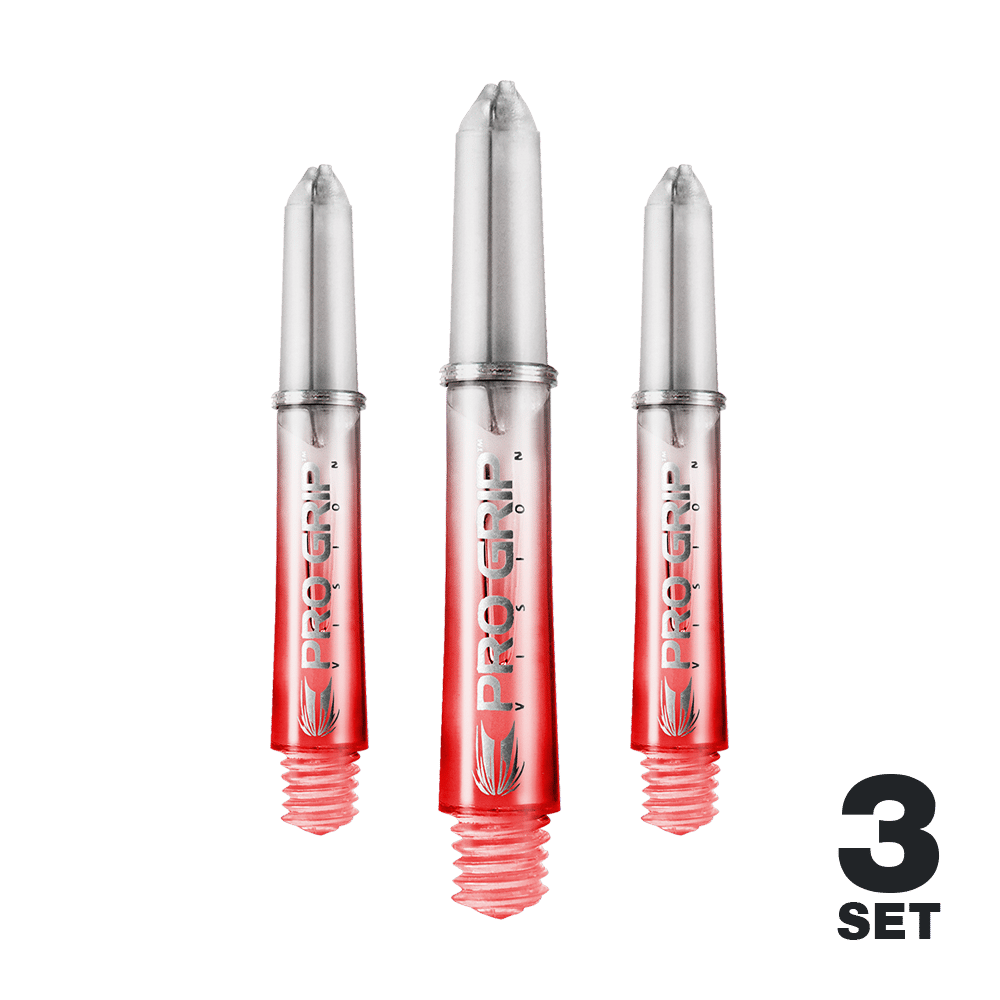 Target Pro Grip Vision Shafts - 3 Sets - Rood