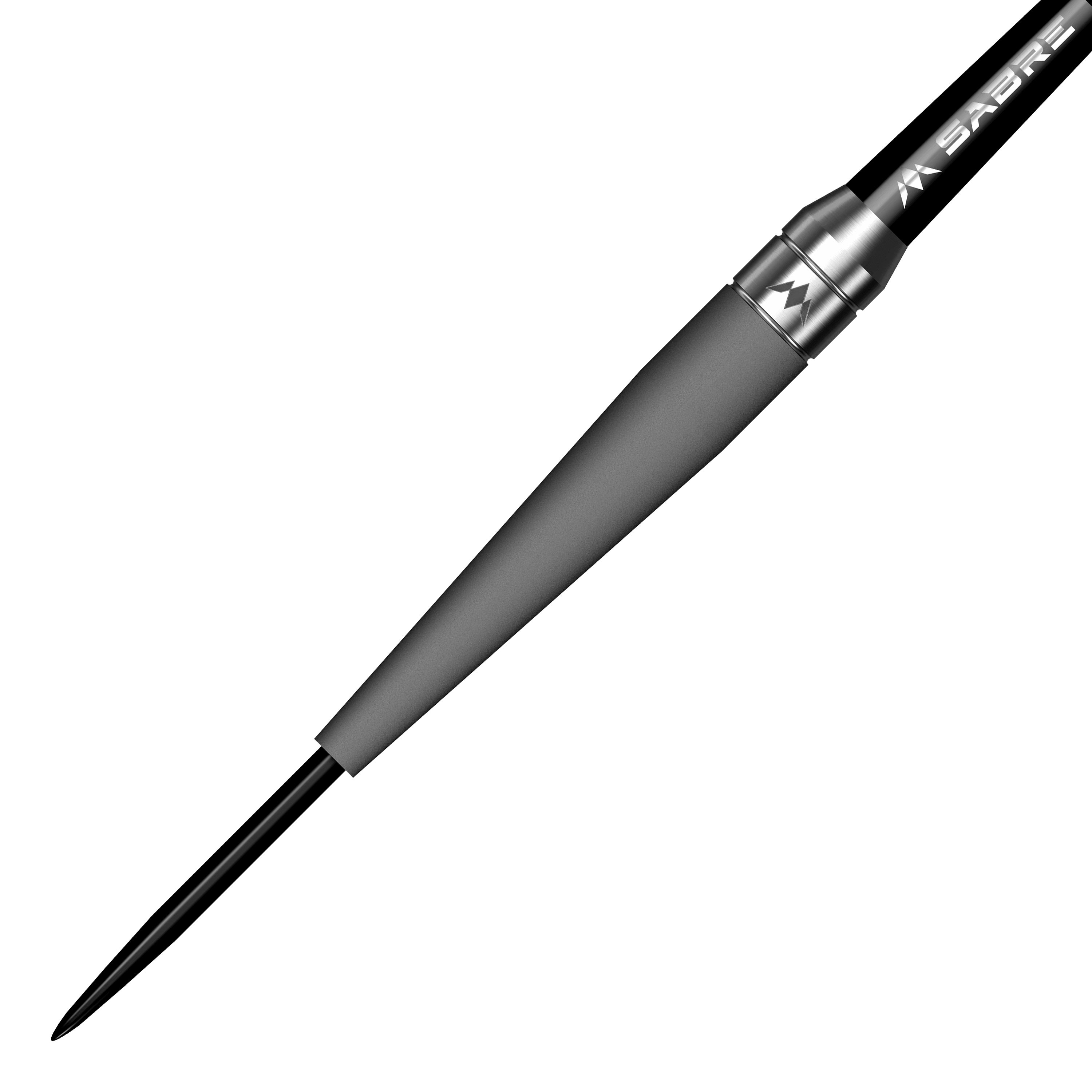 Mission Saturn Titan stalen darts Das Bild zeigt einen Mission Saturn Titan Steeldart. Der Dartpfeil hat eine schlanke, metallische Spitze und einen matten Schaft.