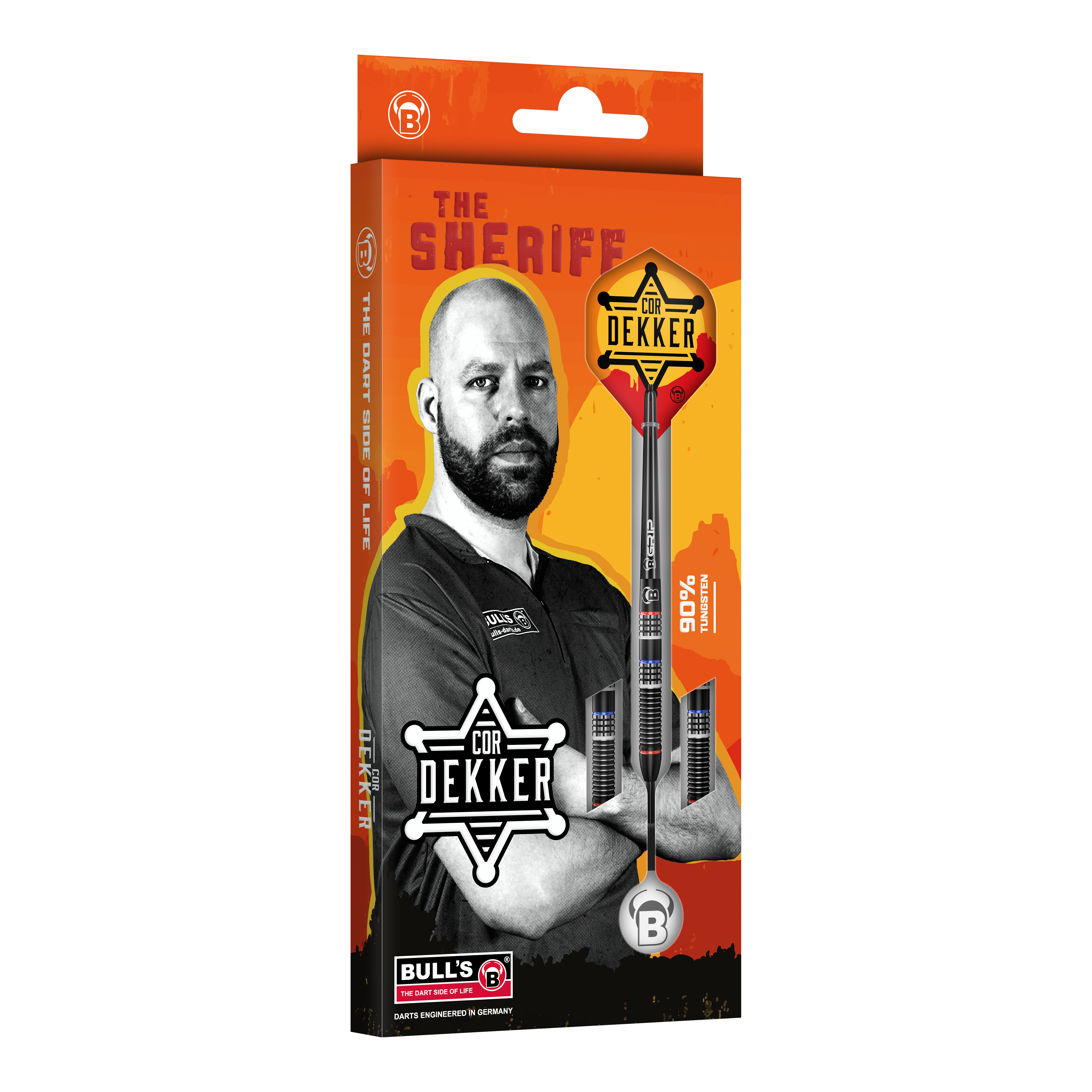 Bulls Cor Dekker The Sheriff Steeldarts - 23g Zu sehen ist Bulls Cor Dekker The Sheriff Steeldarts - 23g. Der Dartpfeil eignet sich für anspruchsvolle Spieler und überzeugt durch seine Verarbeitung.