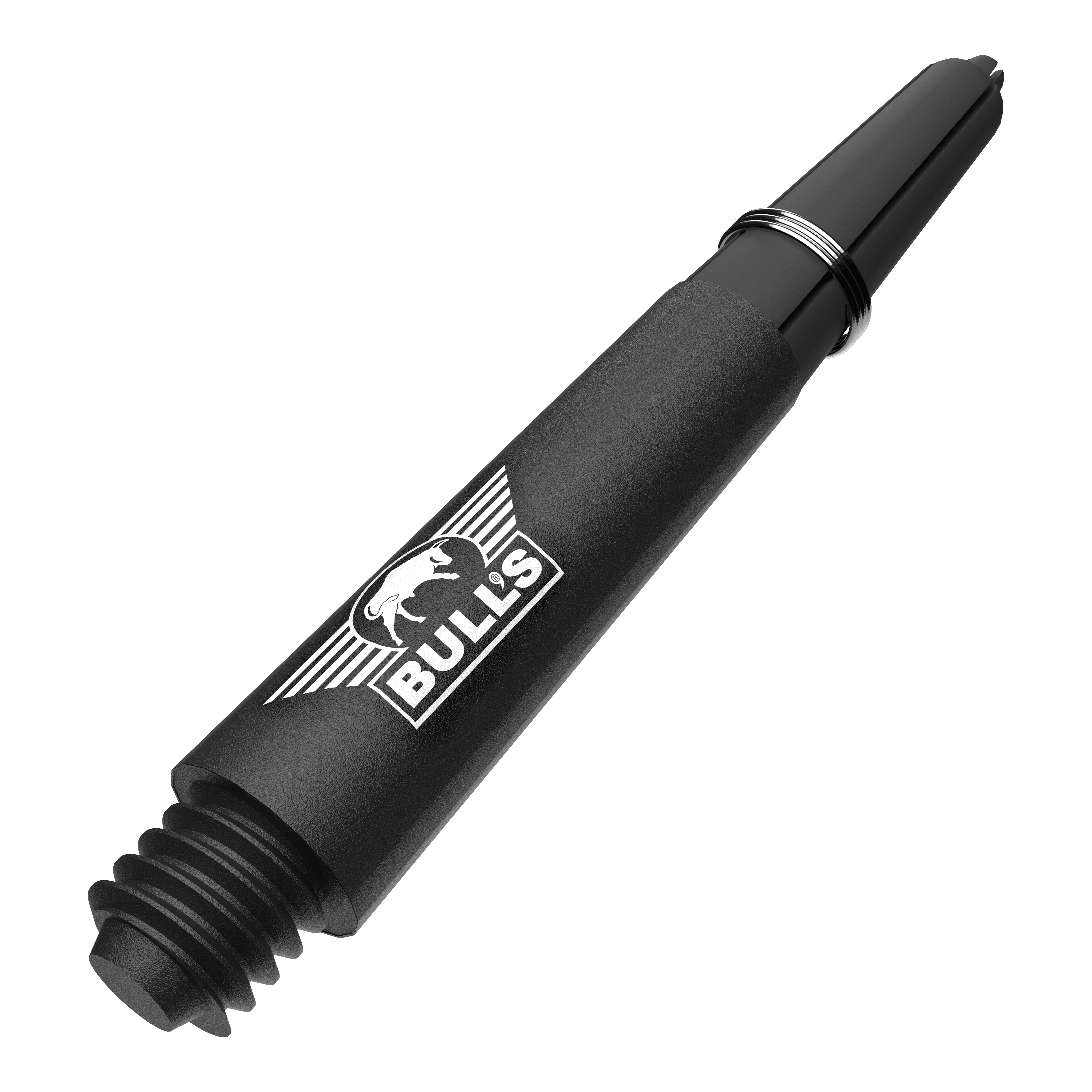 Ein Bild mit dem Dateinamen BU55340_BullsNL_Capo_Carbon_Shafts_Schwarz_Short_34mm_2. Abgebildet ist wahrscheinlich ein zweiter kurzer schwarzer Carbon-Shaft für Darts.