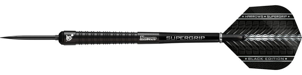 Harrows Supergrip 90 Black Edition Quick Point stalen dartpijlen