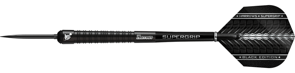 Harrows Supergrip 90 Black Edition Quick Point stalen dartpijlen