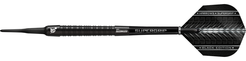 Harrows Supergrip Black Edition zachte dartpijlen