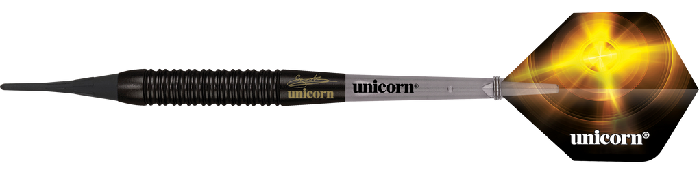 Unicorn Gary Anderson Zwarte Messing Zachte Darts - 18g
