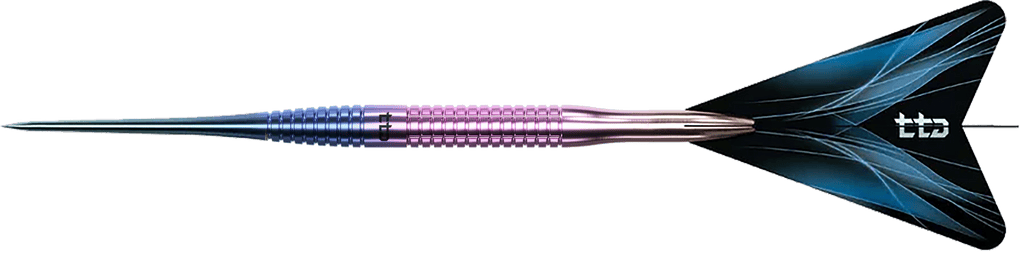 Caliburn TTD Complete Titanium T3 Rainbow stalen dartpijlen - 7 g