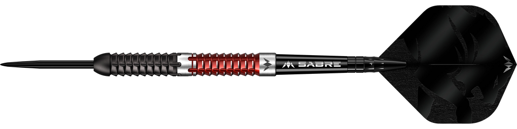 Mission Llew Bevan Zwart Rood Electro Steel Darts - 23g
