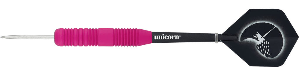 Unicorn Core Plus rubberen roze stalen darts