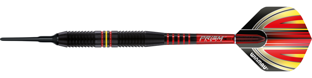 Winmau Outrage V1 Zwart gecoate messing zachte darts - 18g