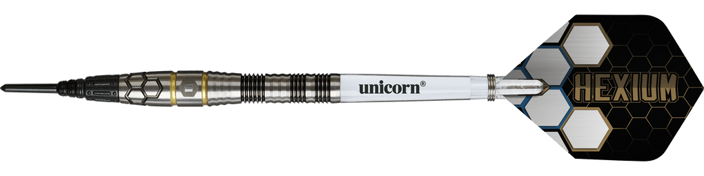 Unicorn Hexium Style 01 Zwart &amp; Goud Soft Darts - 22g