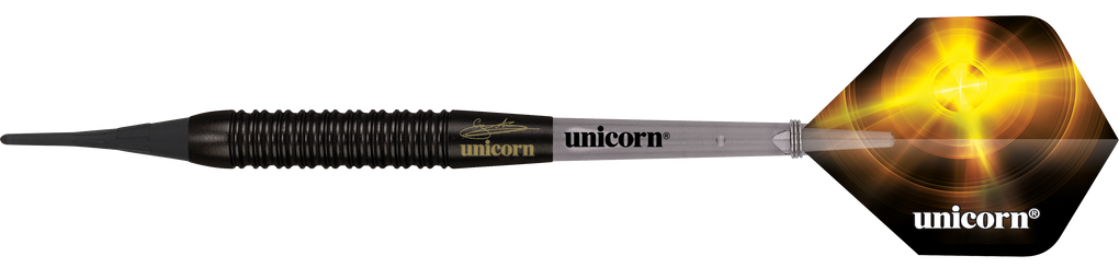 Unicorn Wereldkampioen Gary Anderson Zwarte Messing Zachte Darts - 19 g