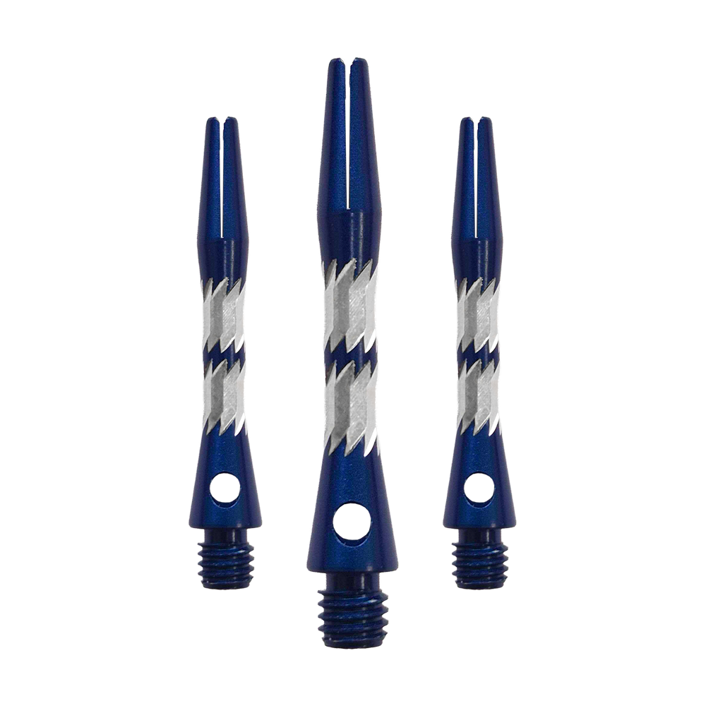 Bulls NL Minor aluminium shafts - blauw - 33 mm Zu sehen ist ein Set Bulls NL Minor Aluminium Shafts in Blau mit 33 mm Länge. Diese Aluminiumschäfte werden für Darts verwendet.