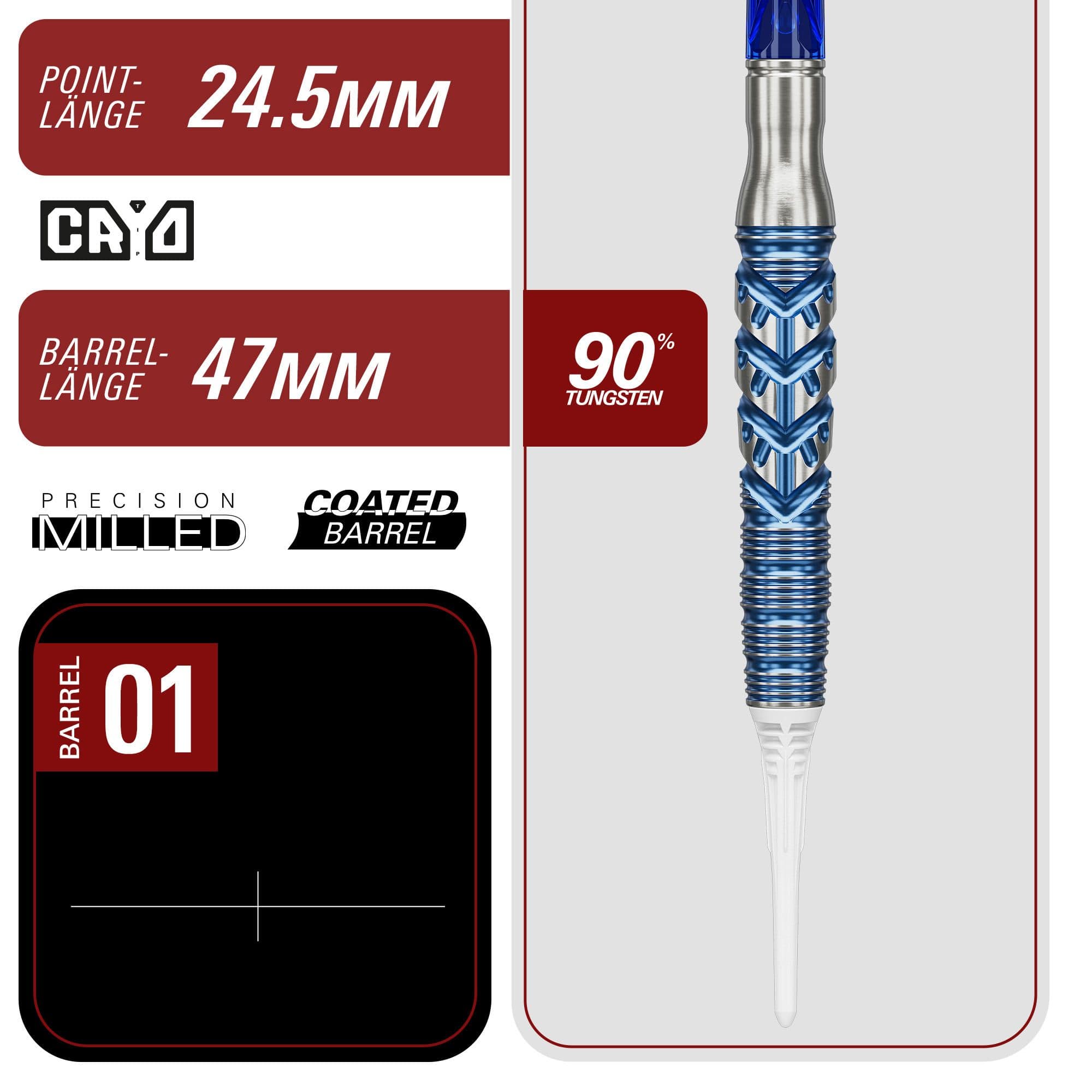 Target Japan Sereno GEN3 softdarts - 21 g Target Japan Sereno GEN3 softdarts - 21 g