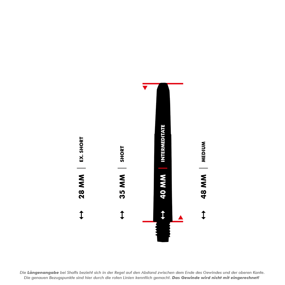 Nylon Shafts - Schwarz