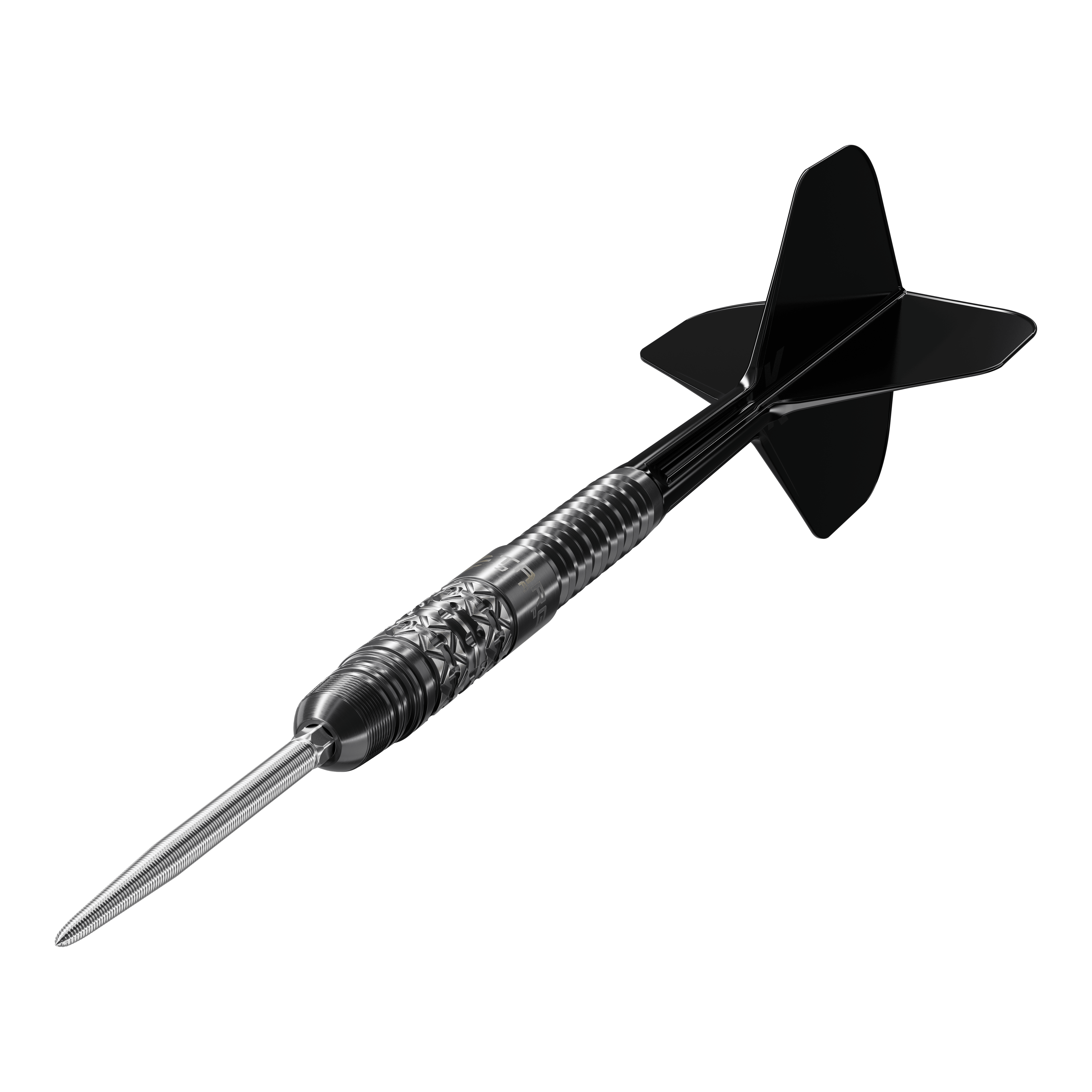 Target Japan Black Marque Creed Swiss Point stalen dartpijlen - 23 g Das Produkt Target Japan Black Marque Creed Swiss Point Steeldarts - 23g ist zu sehen. Die schwarzen Darts stehen für hochwertige Verarbeitung.