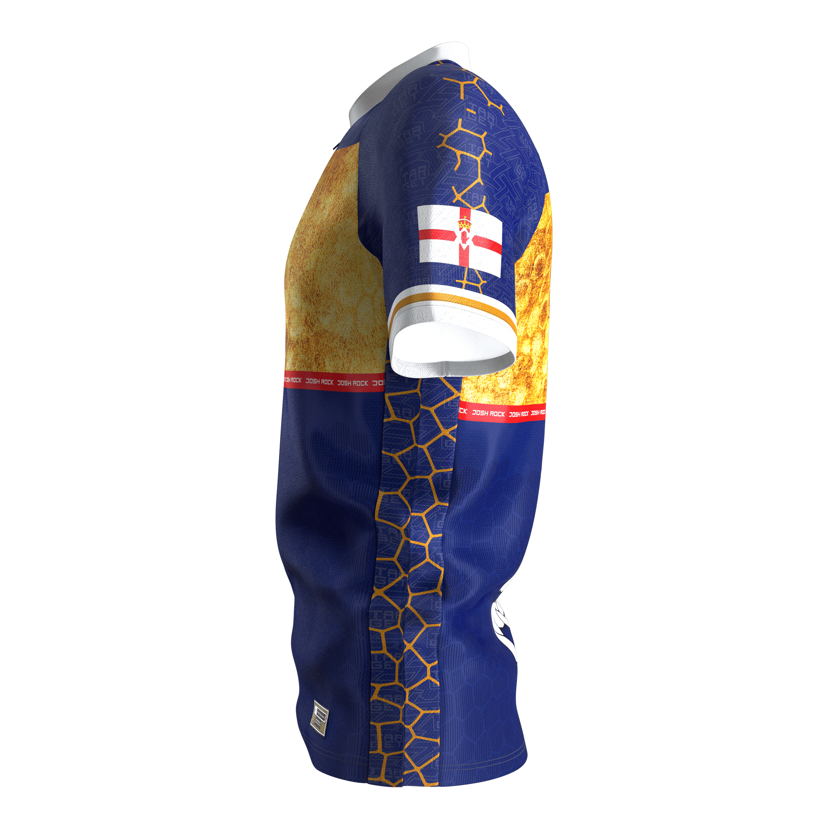 Target Coolplay Josh Rock Dart Shirt 2025 Das Bild zeigt das Target Coolplay Josh Rock Dartshirt 2025. Es handelt sich um ein modernes Dartshirt mit sportlichem Design.