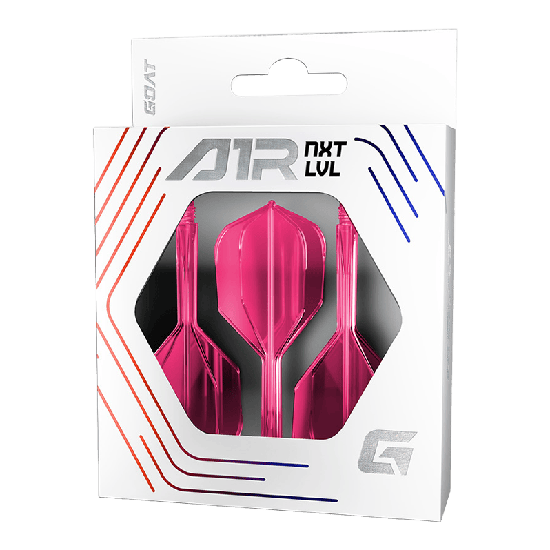 GOAT A1R No6 Flight Shaft System - Neonroze Das Bild zeigt das GOAT A1R No6 Flight-Shaft-System in Neon Pink. Es ist ein moderner Flight-Shaft für Darts.