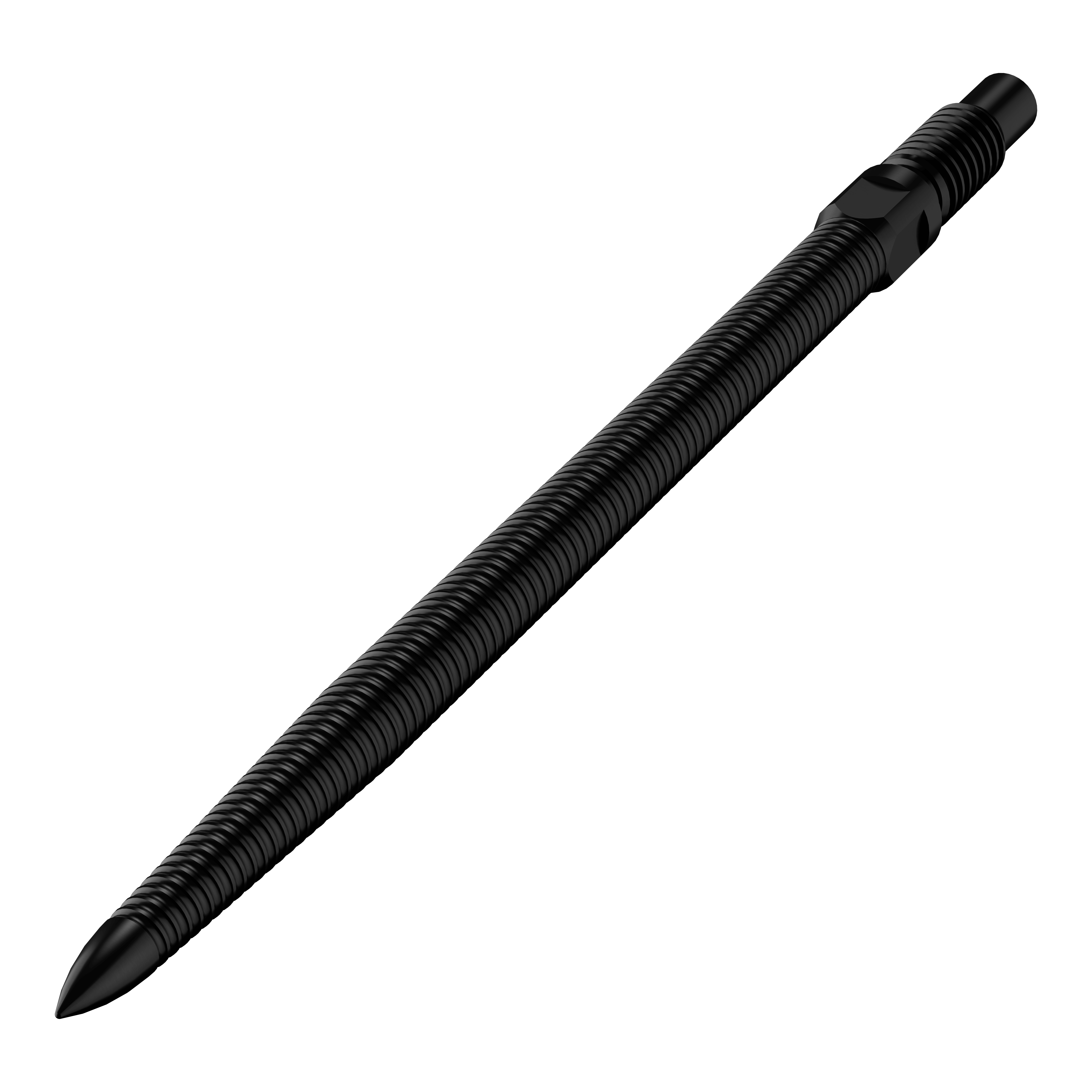Bulls NL Convertible Point Dart Tips - Micro Grip - Zwart Hier sieht man das Produkt BU57705_BullsNL_Convertible_Points_MicroGrip_Schwarz_36mm_2. Es zeigt schwarze umwandelbare Dartspitzen mit MicroGrip und einer Länge von 36 mm.