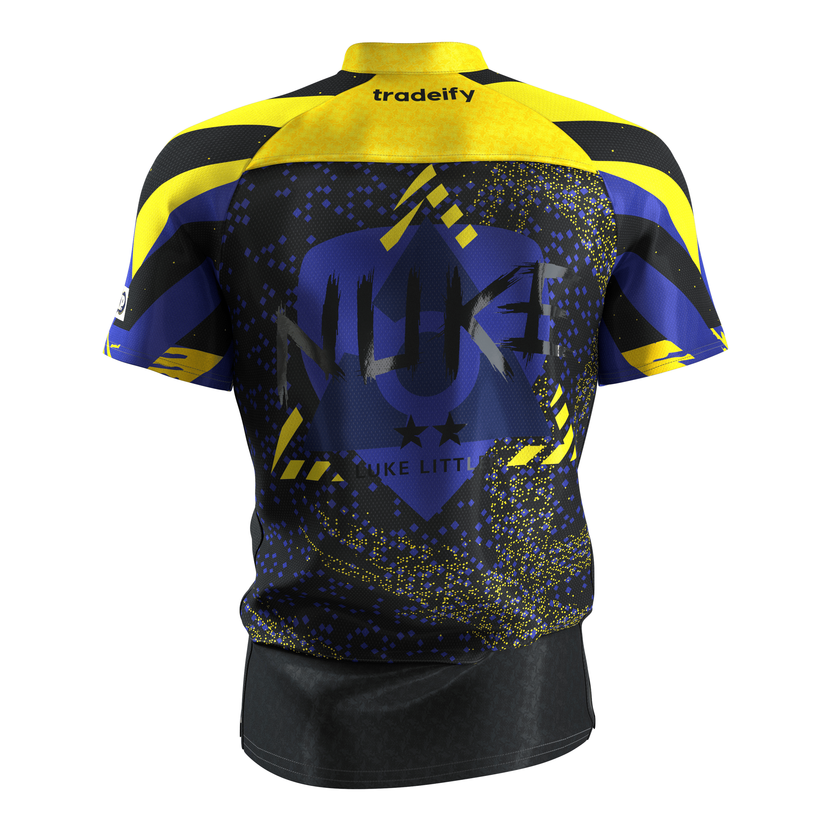 Target Luke Littler dartshirt 2027 Das Bild zeigt das Target Luke Littler Dartshirt 2027. Es ist ein spezielles Dartshirt, entworfen für Luke Littler.