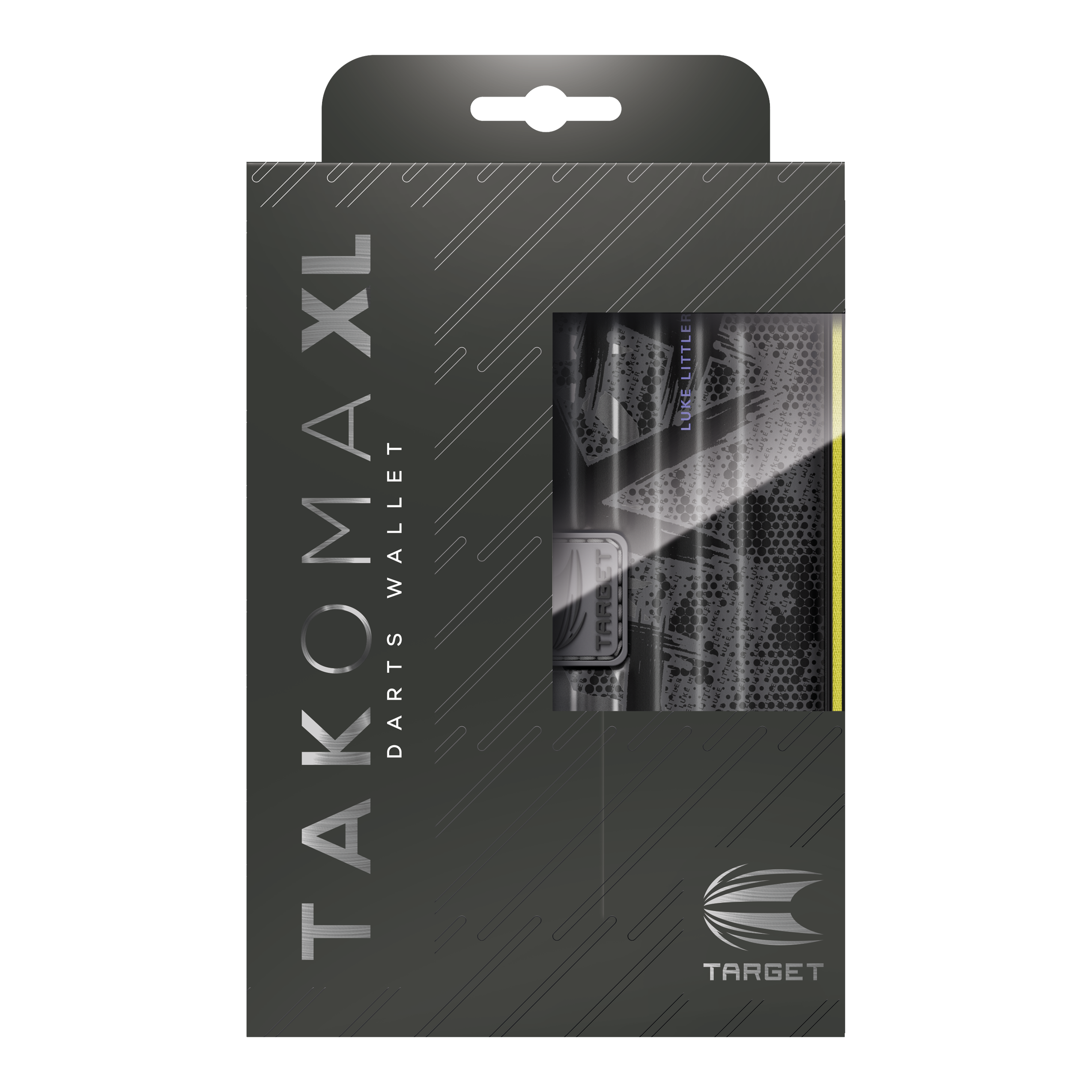 Takoma XL Ghost Series Luke Littler dartkoffer Dieses Bild stellt das Takoma XL Ghost Series Luke Littler Dartcase dar. Es handelt sich um ein extra großes Dartcase für Darts und Zubehör.