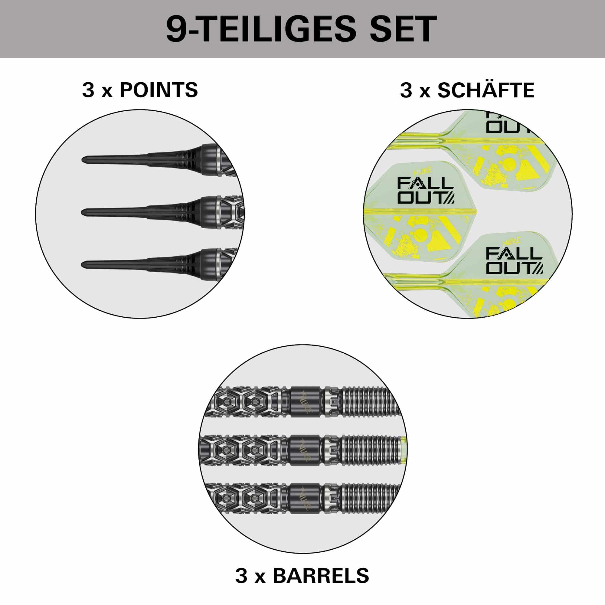 Target Luke Littler Nuke Fallout Soft Darts - 19 g