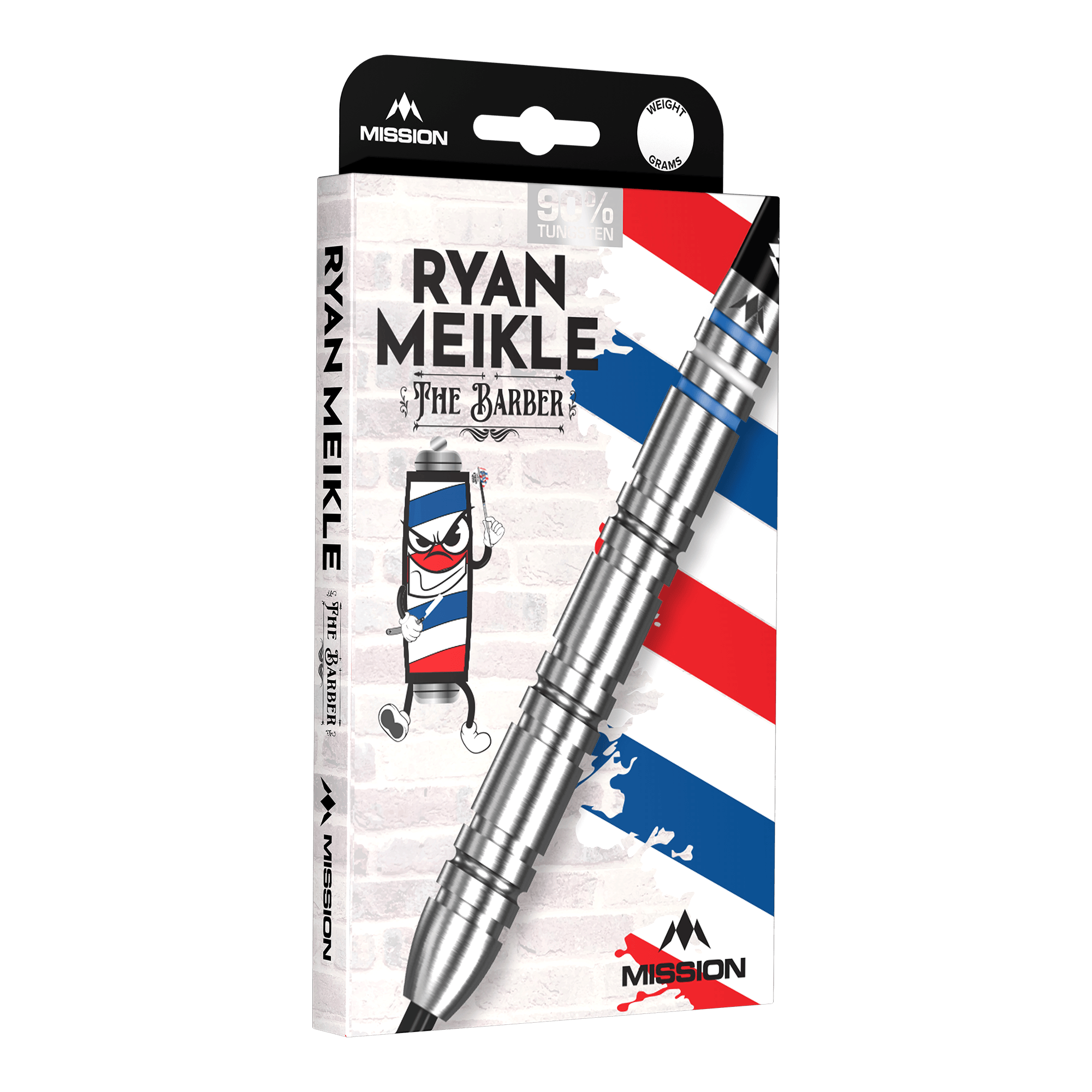 Missie Ryan Meikle The Barber Steeldarts - 23g Hier sieht man die Mission Ryan Meikle The Barber Steeldarts - 23g. Diese Darts zeichnen sich durch ihr einzigartiges Design aus.
