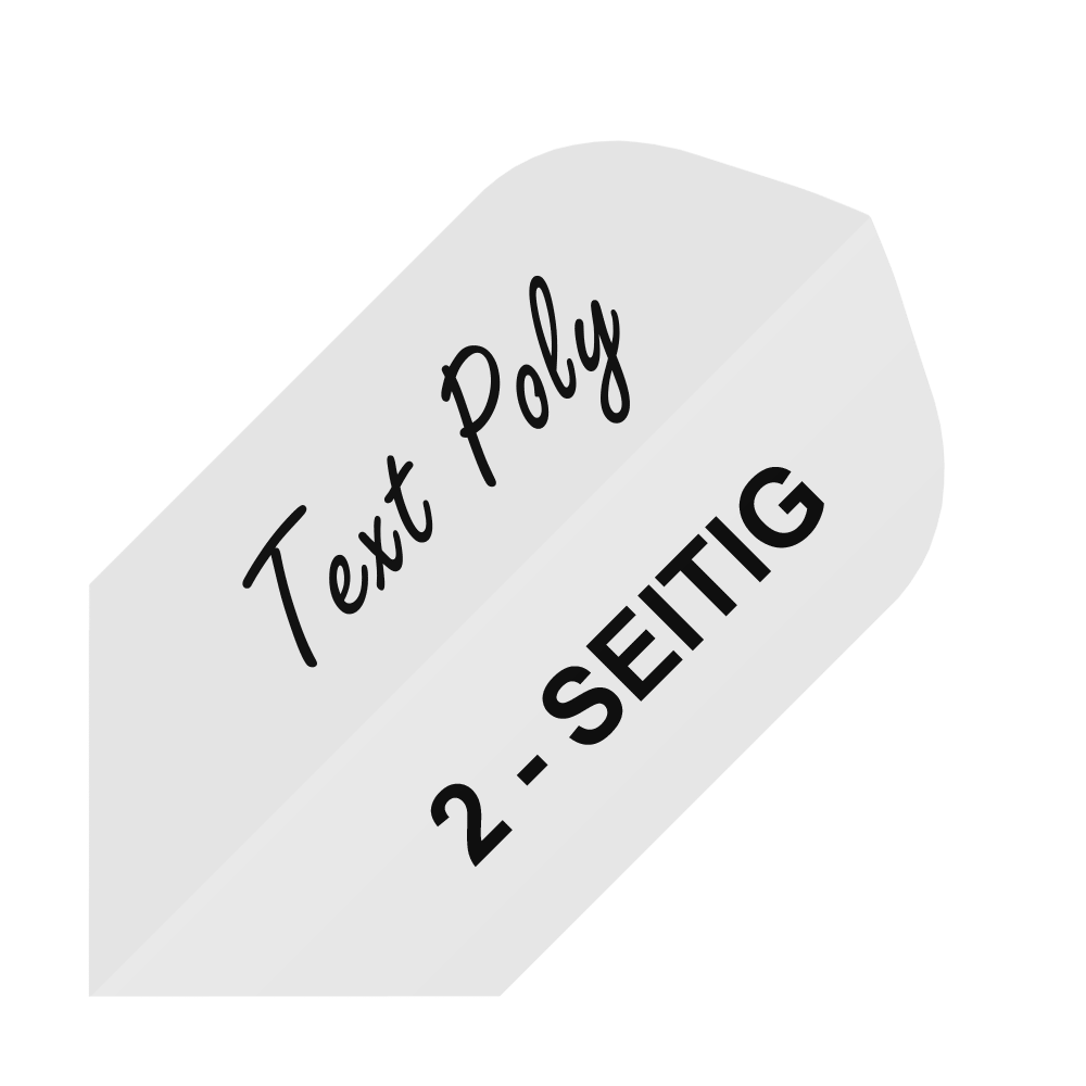 10 set bedrukte vluchten op 2 zijden - gewenste tekst - poly slim