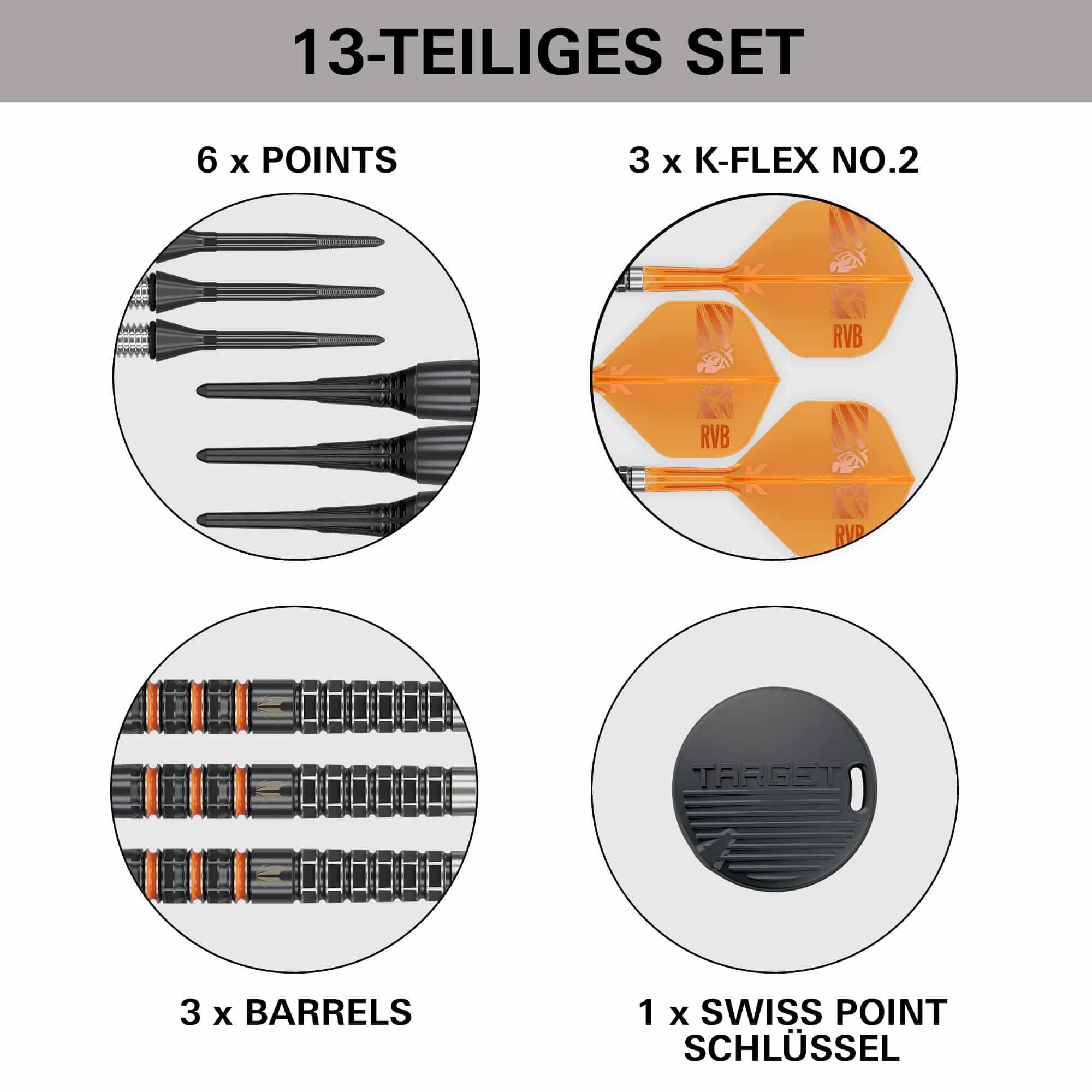 Target Raymond Van Barneveld 95K zachte darts - 20g