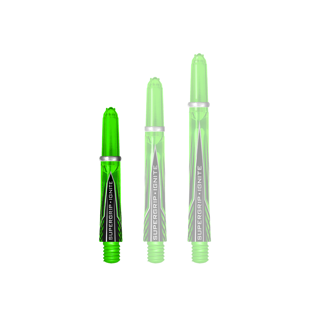 HR389_Harrows_Supergrip_Ignite_Shafts_Gr-n_33mm_1iTUVQXwgaZq29 Harrows Supergrip Ignite Shafts - ein Satz Dartschäfte. Kompakte Schäfte mit geriffelter Oberfläche.