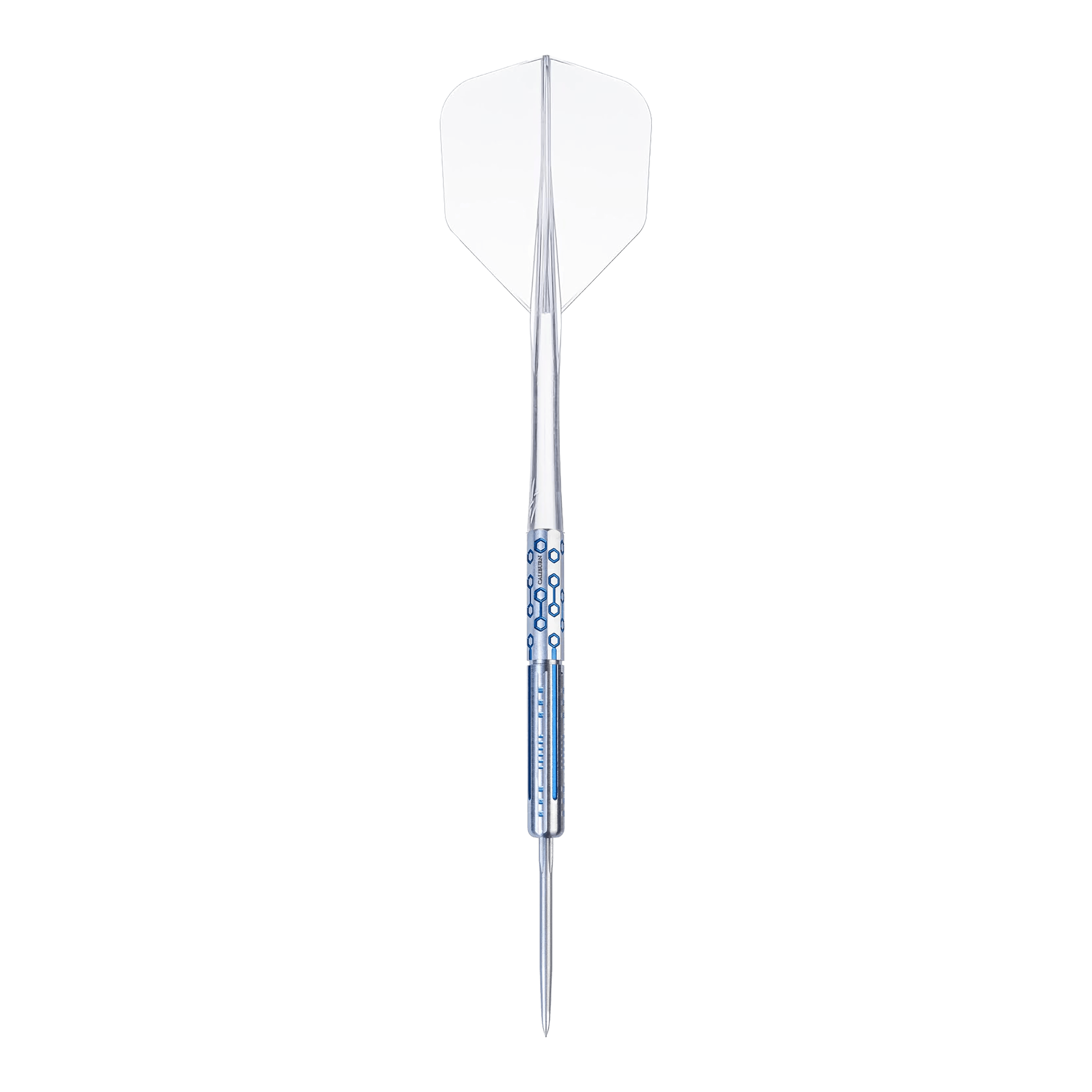 Caliburn Starships Series Demeter stalen dartpijlen - 23 g Das Bild zeigt einen einzelnen Caliburn Starships Series Demeter Steeldart mit 23g Gewicht. Der Dart zeichnet sich durch sein modernes Design aus.