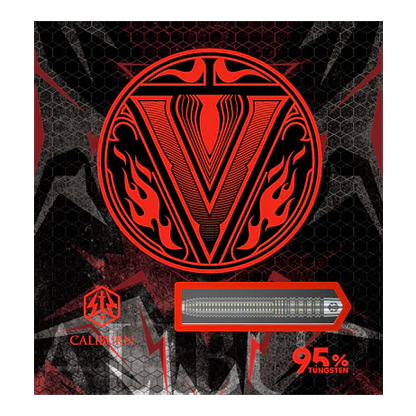 Caliburn V-Series V2 stalen darts Zu sehen sind Caliburn V-Series V2 Steeldarts. Sie sind ideal für den professionellen Einsatz.
