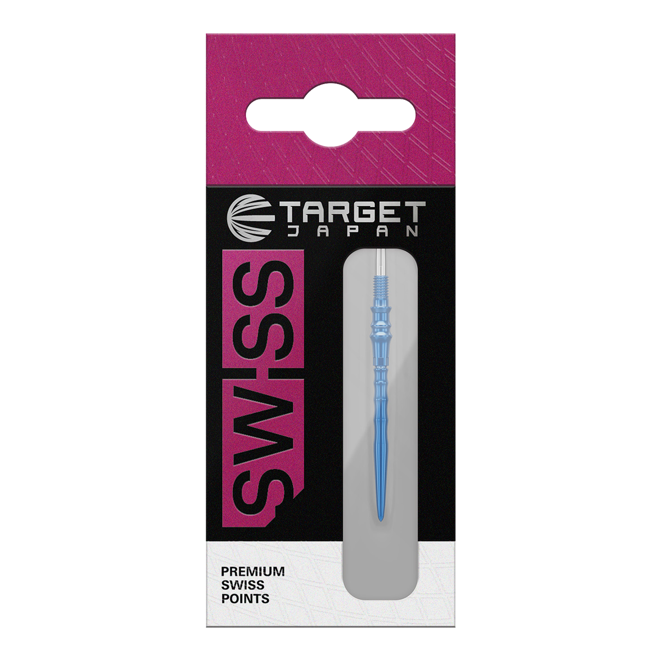Target Japan Premium Swiss Point dartpunten - Blauw Zu sehen sind Target Japan Premium Swiss Point Dartspitzen in der Farbe Blau. Sie werden als Ersatzspitzen für Dartpfeile verwendet.