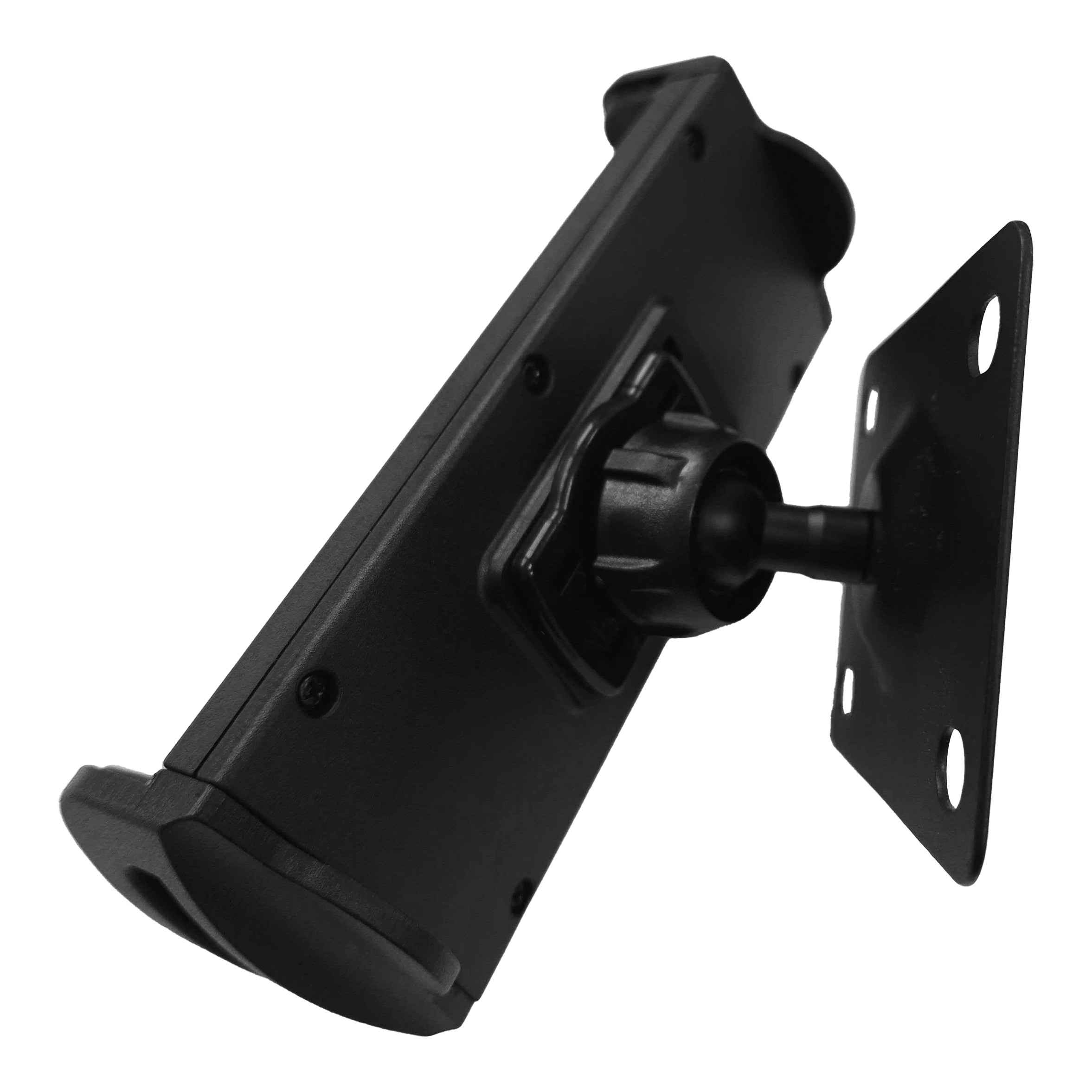 McDart TABSteady Tablet Muurbeugel Die Abbildung zeigt die McDart TABSteady Tablet Wandhalterung. Sie besteht aus robustem Material und ermöglicht die sichere Befestigung eines Tablets an der Wand.