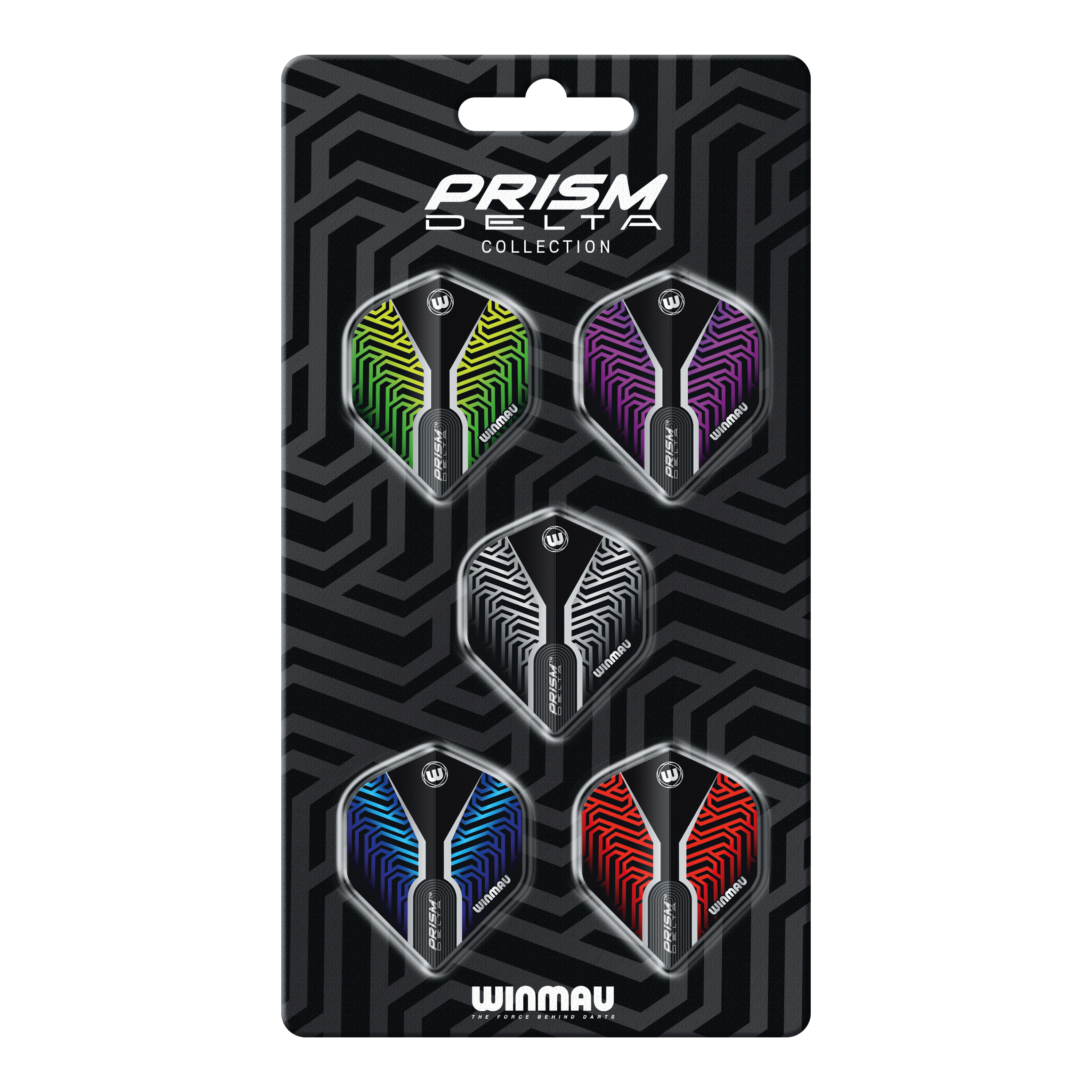 Winmau Prism Delta No2 Standaard Vluchtcollectie Zu sehen ist die Winmau Prism Delta No2 Standard Flight Collection. Diese Flights eignen sich bestens für präzise Dartspiele.