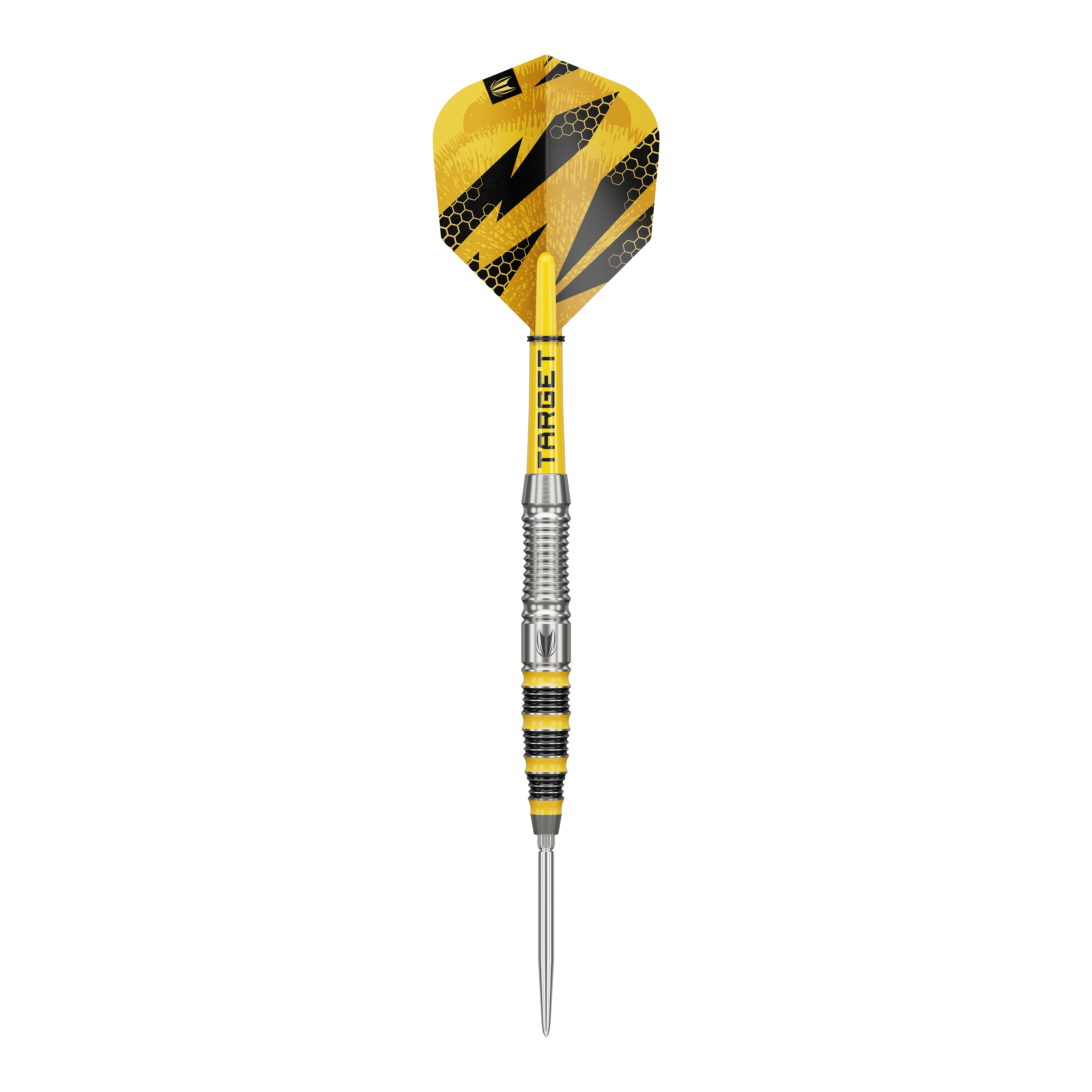 Target Buzz 03 Swiss Points stalen dartpijlen Dieses Bild zeigt Target Buzz 03 Swiss Points Steeldarts aus einer anderen Perspektive. Die Darts zeichnen sich durch ihr präzises Design aus.