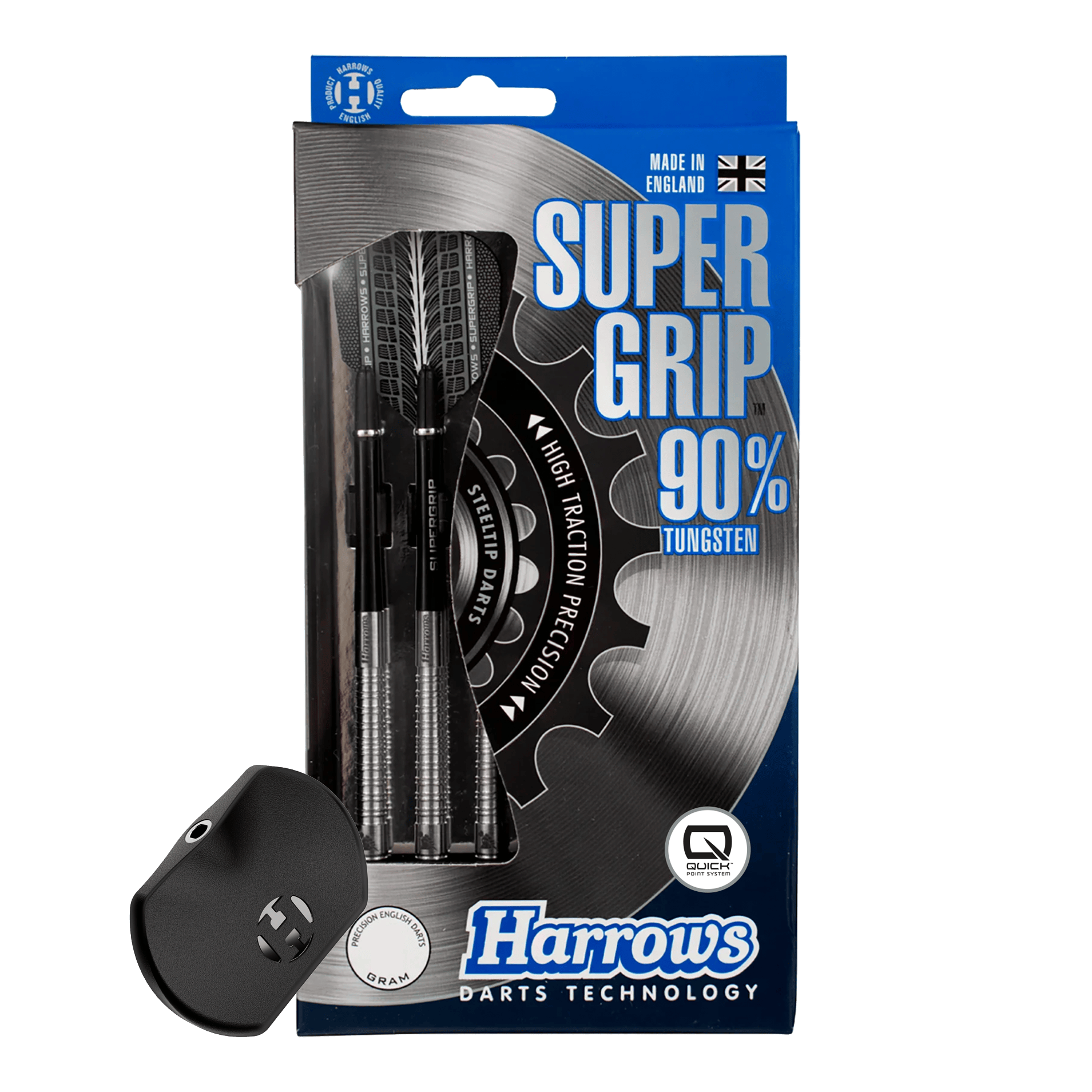Harrows Supergrip 90 Quick Point stalen dartpijlen