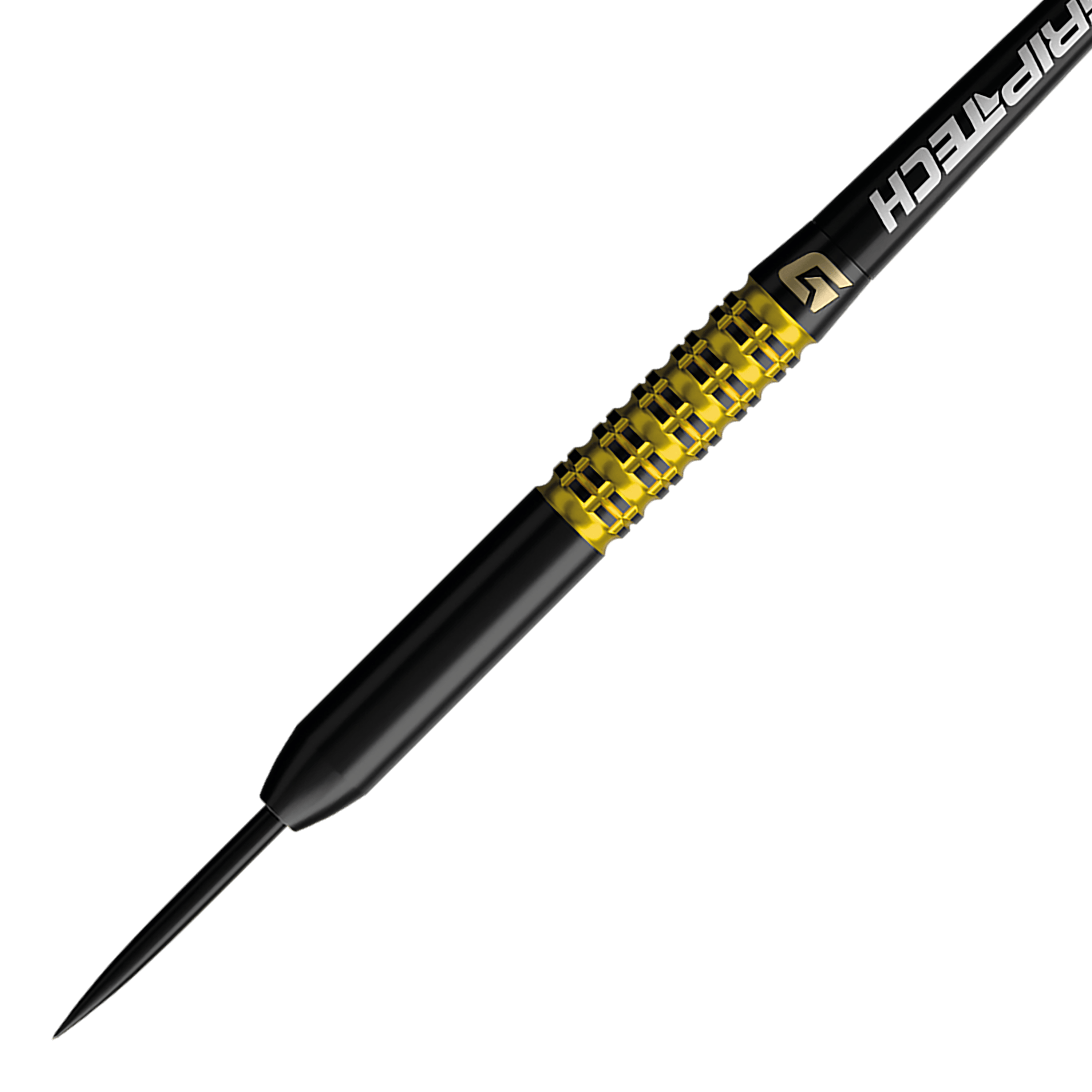 GOAT Athlete gele wolfraamstalen dartpijlen Abgebildet ist ein gelber Tungsten-Steeldart. Der Dateiname lautet 'GD7000770 GOAT Athlete Yellow Tungsten Steeldarts 2'.