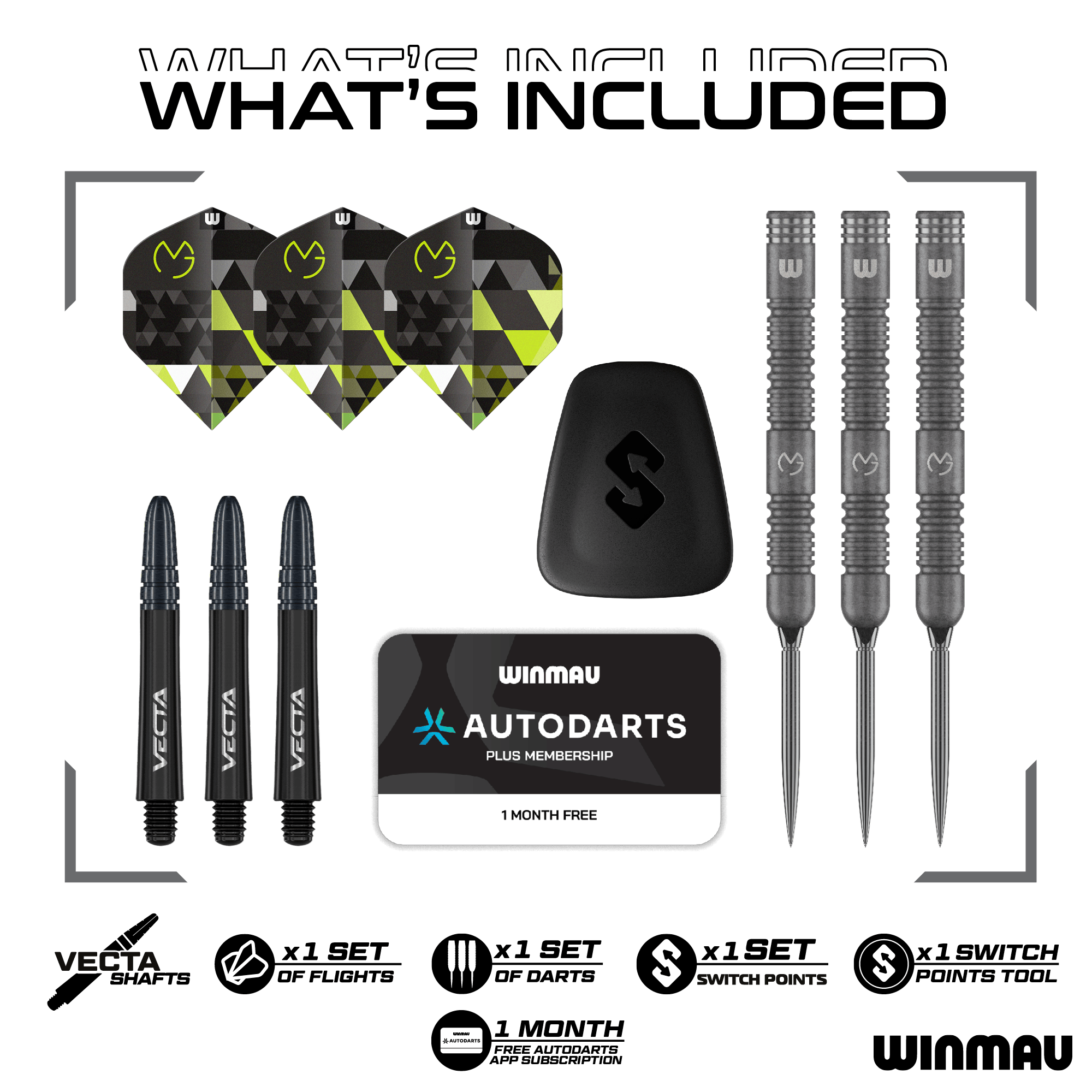 Winmau Michael Van Gerwen TS Switch Point Steeldarts