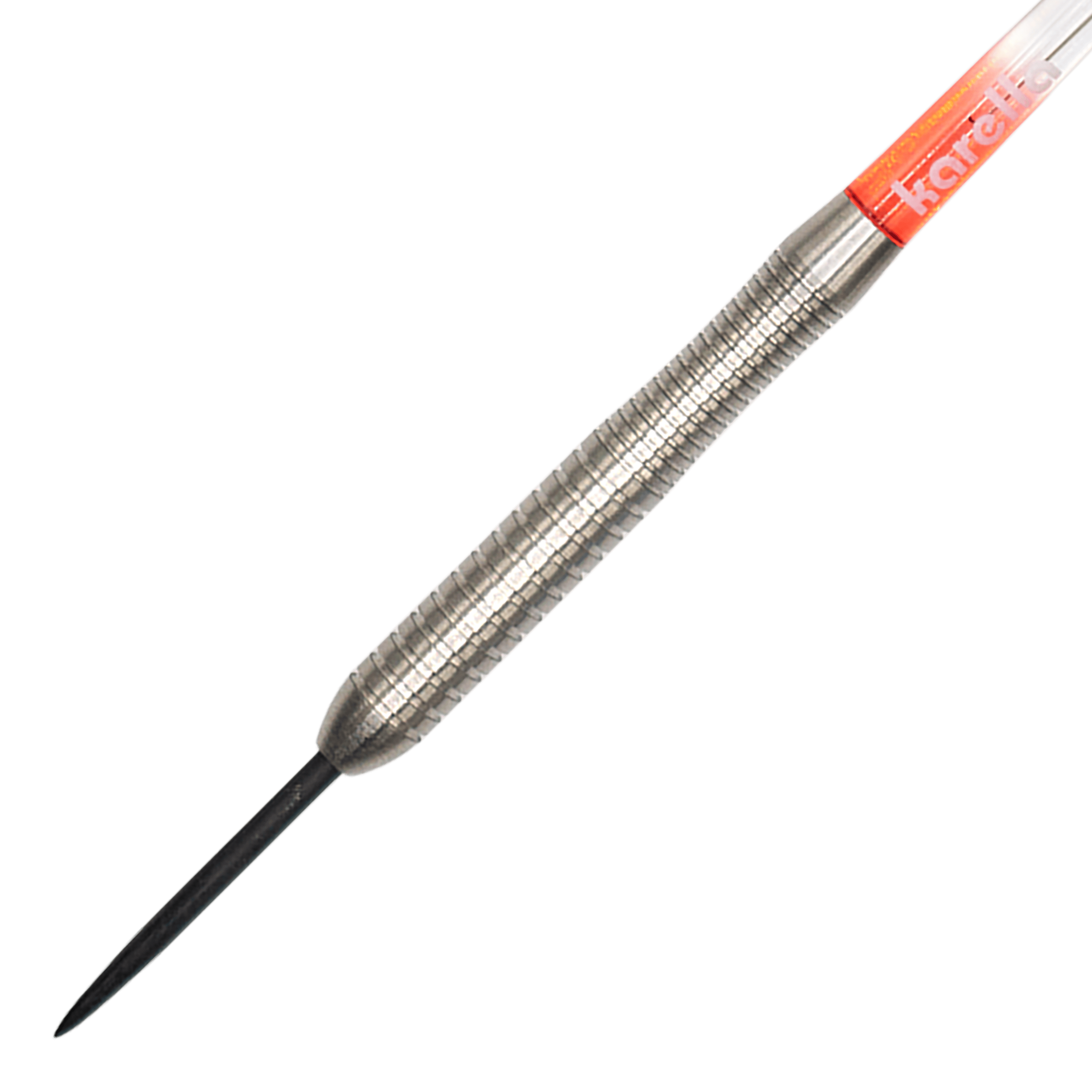 Karella Comic Line CL-2 stalen dartpijlen - 23 g Dieses Bild präsentiert die Karella Comic Line CL-2 Steeldarts mit 23g Gewicht. Ideal für alle, die Wert auf professionelle Steeldarts legen.