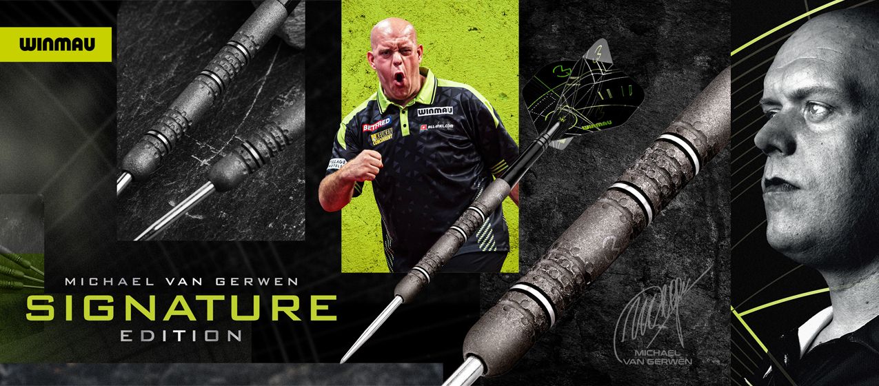 Das Bild trägt den Dateinamen 2025-12_LP_Winmau_MvGSignature. Es könnte sich um ein Produkt aus der MvG Signature-Linie von Winmau handeln.